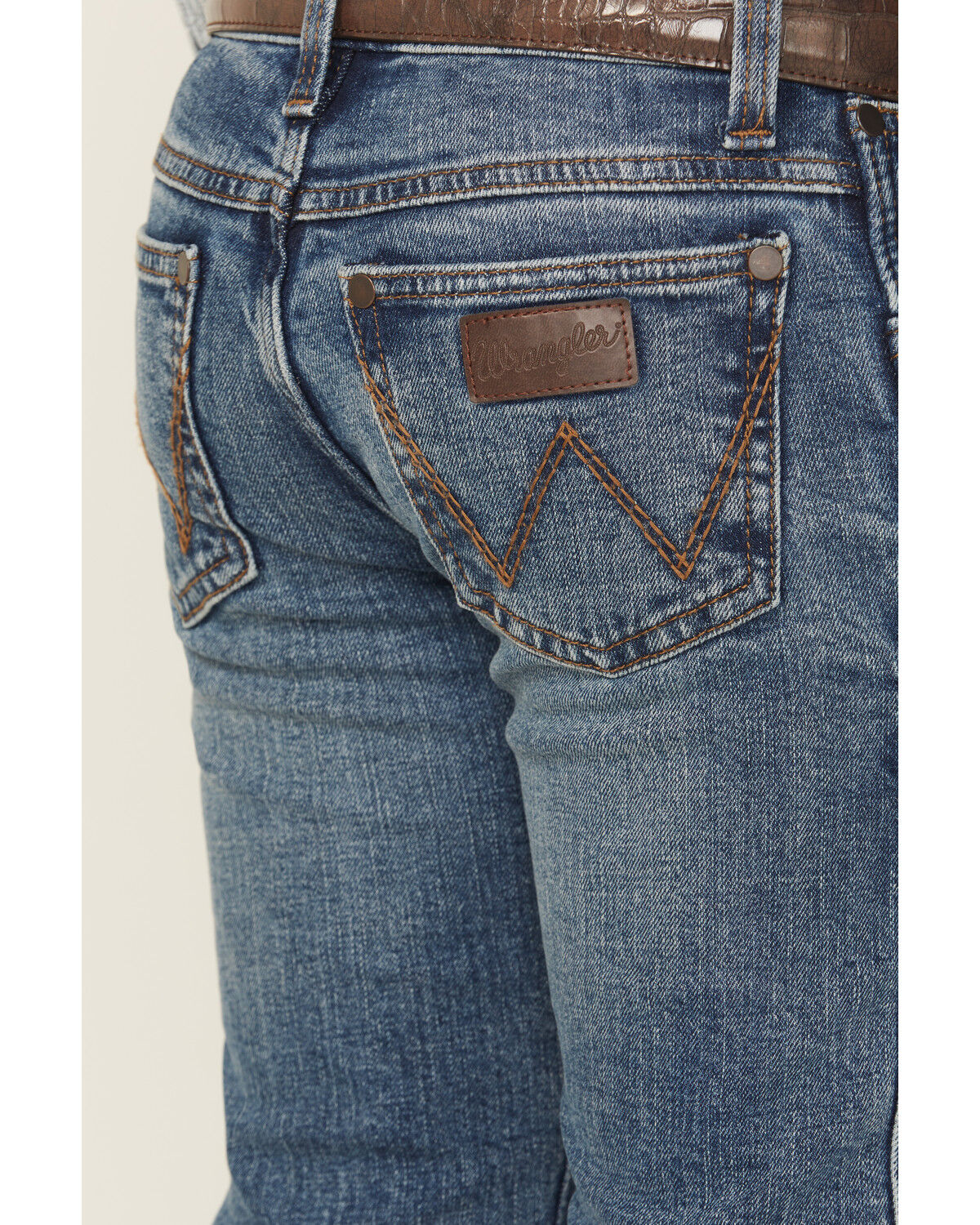 Wrangler Retro Boys' Medium Wash Slim Bootcut Stretch Denim Jeans