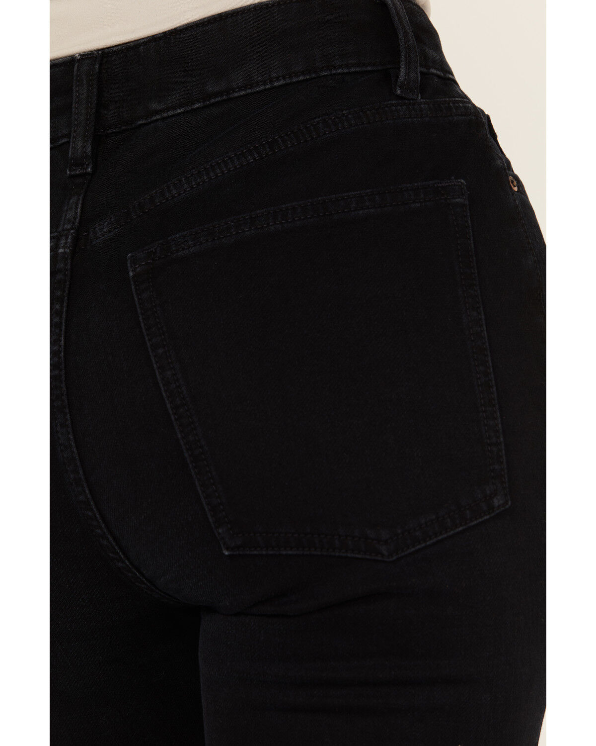 Warp + Weft Women's Mia Dark Wash High Rise Flare Stretch Denim Jeans