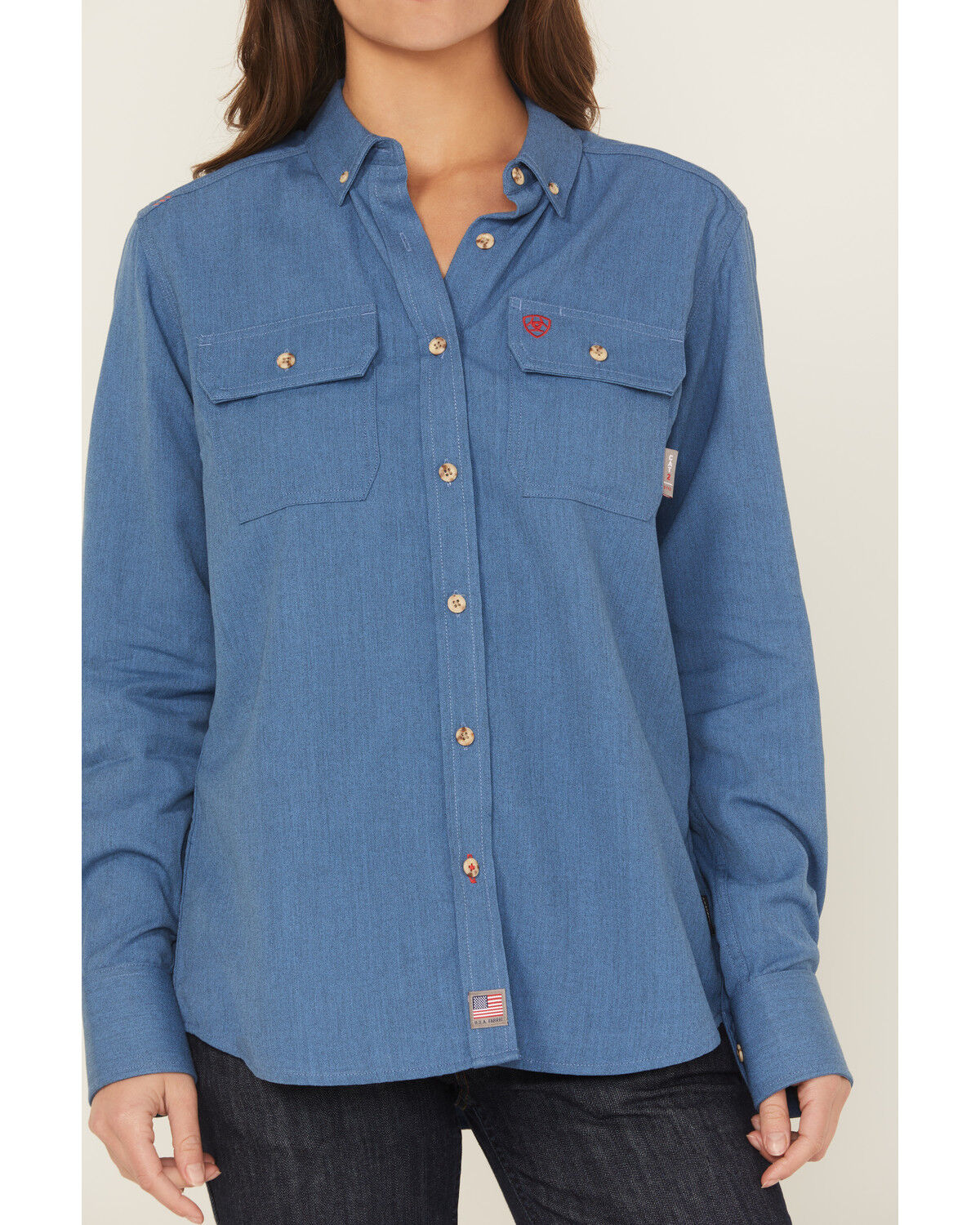 Ariat Women's FR Air Inherent Long Sleeve Button-Down Work Shirt