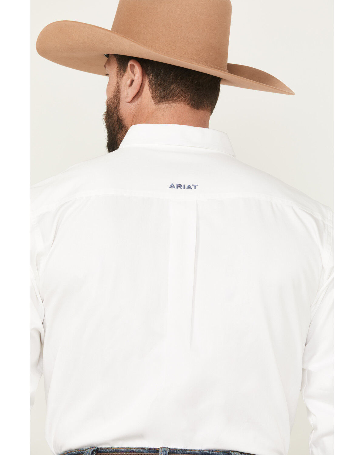 Ariat Men's Team Logo Solid Long Sleeve Button-Down Western Shirt