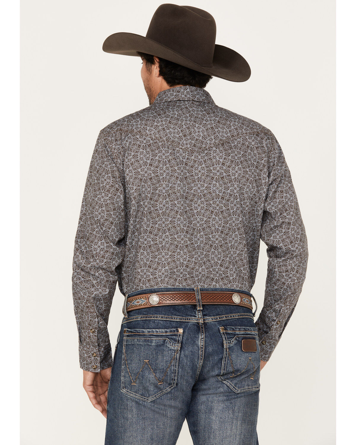 Cody James Men's Down Range Medallion Print Long Sleeve Western Snap Shirt