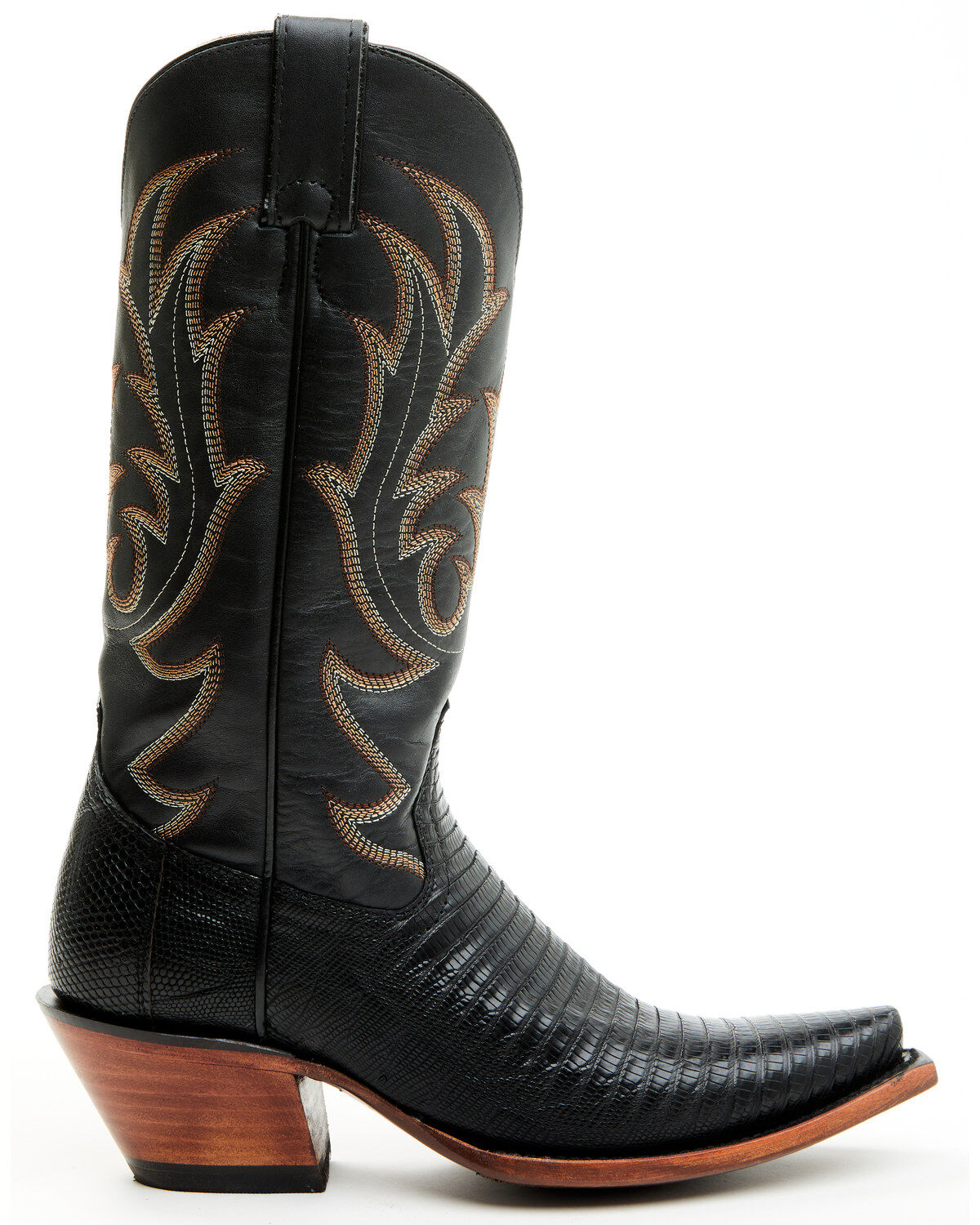 Shyanne Women's Ebonie Exotic Lizard Western Boots - Snip Toe