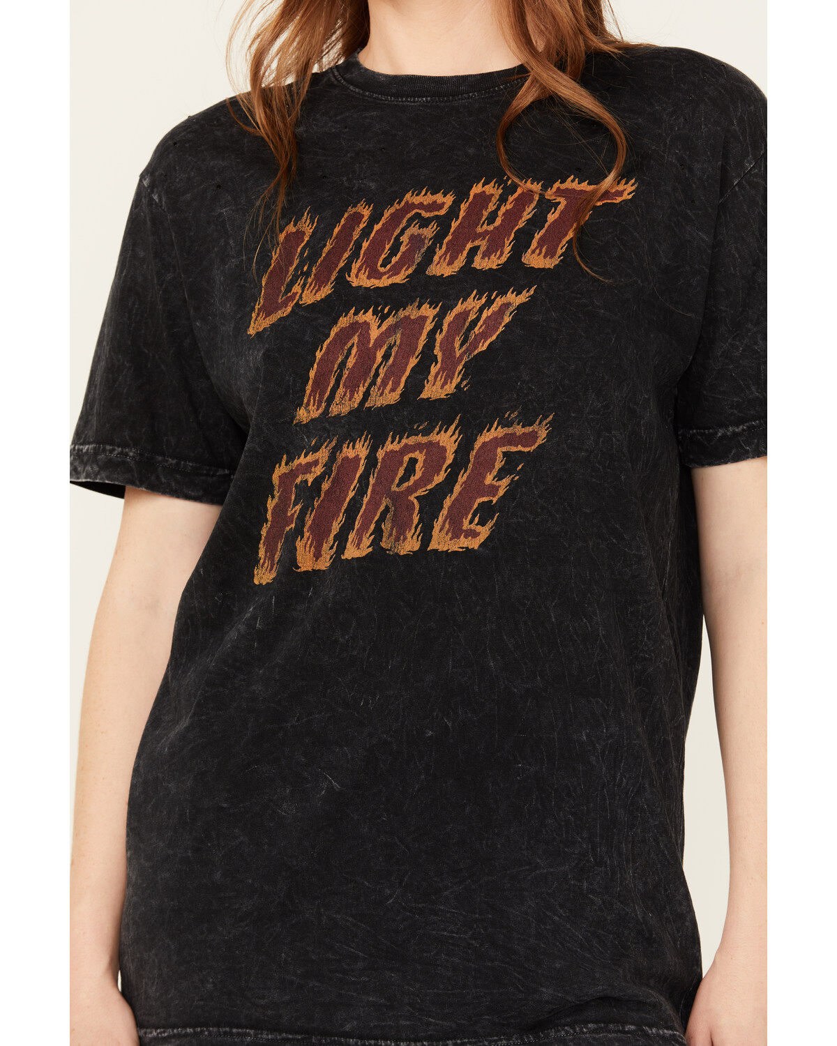 American Highway Women's Light My Fire Rhinestone Short Sleeve Graphic Tee