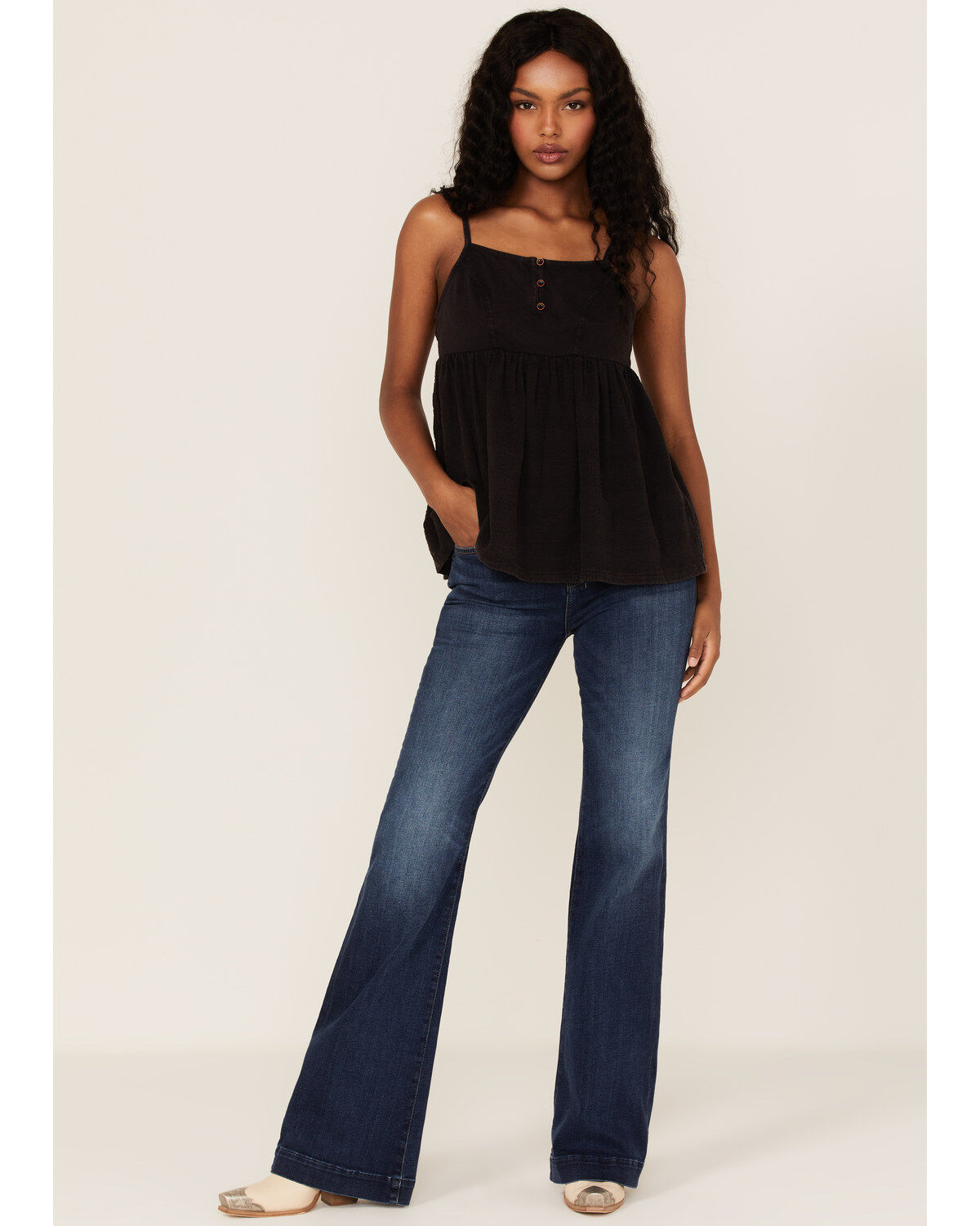 Cleo + Wolf Women's Babydoll Tank Top
