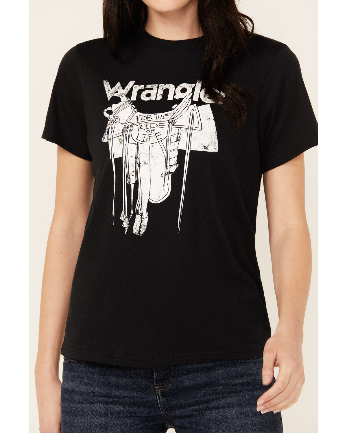 Wrangler Women's Saddle Short Sleeve Graphic Tee