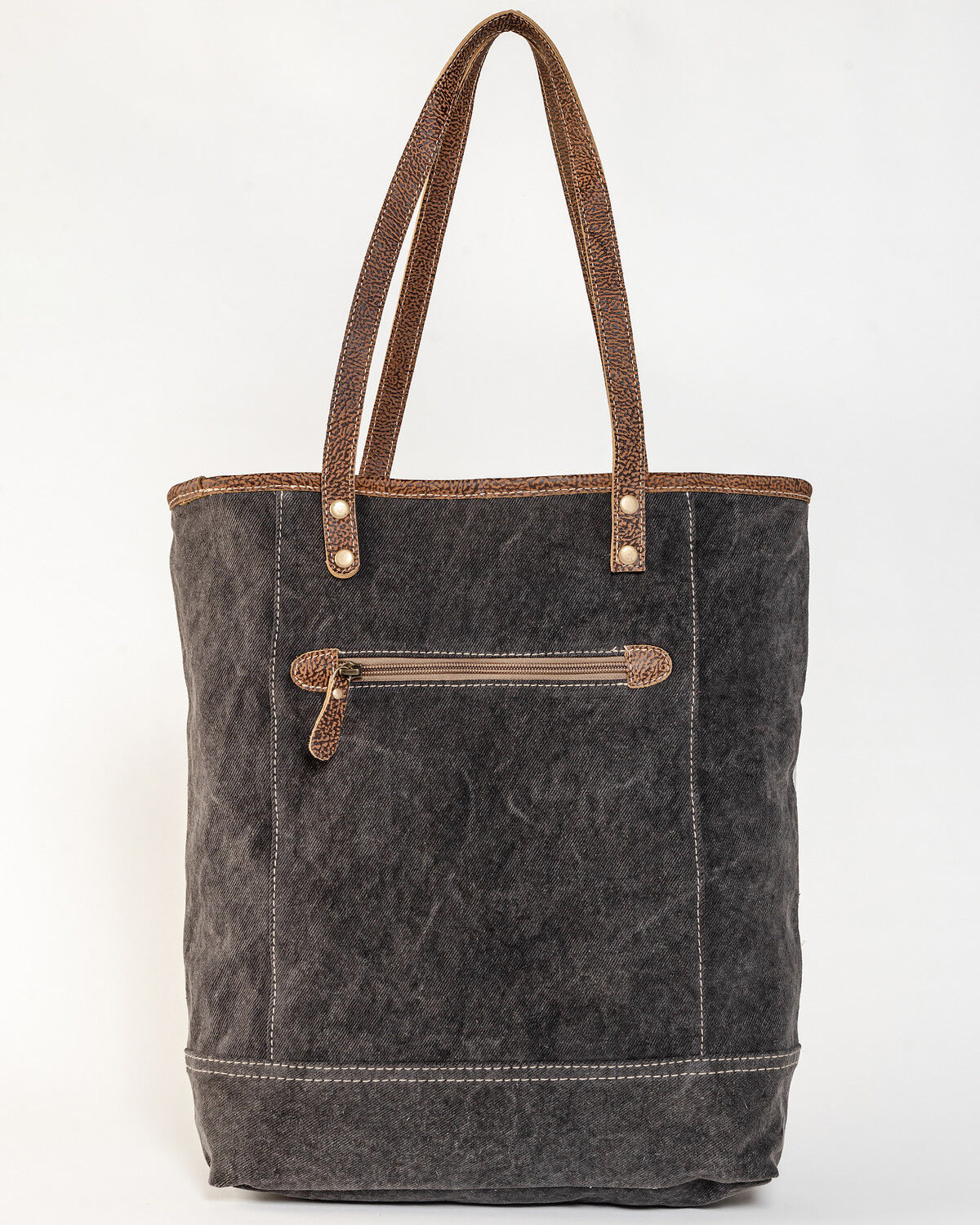 Myra Bag Women's Sooty Specks Canvas & Hair-On Tote
