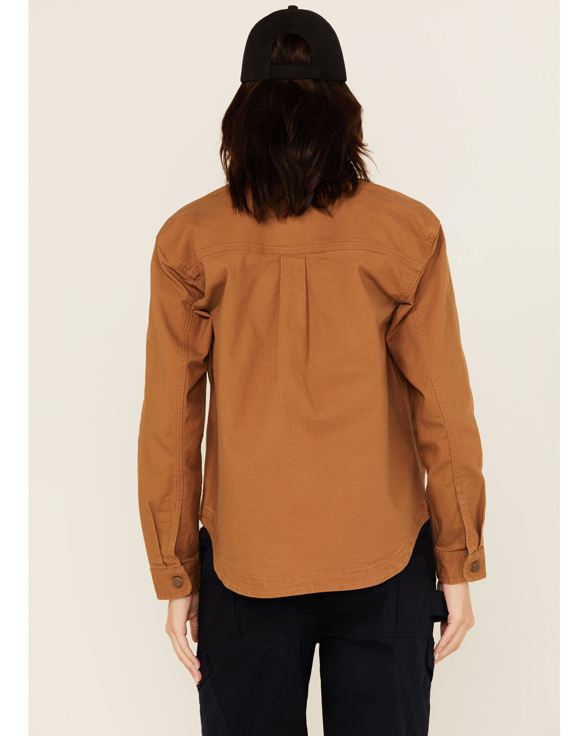 Carhartt Women's Rugged FleX™ Loose Fit Heavyweight Duck Long Sleeve Button-Down Overshirt