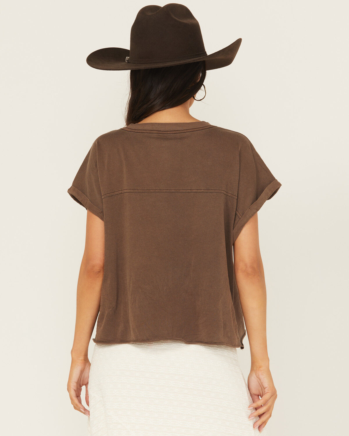 Cleo + Wolf Women's Country Roads Short Sleeve Cropped Graphic Tee