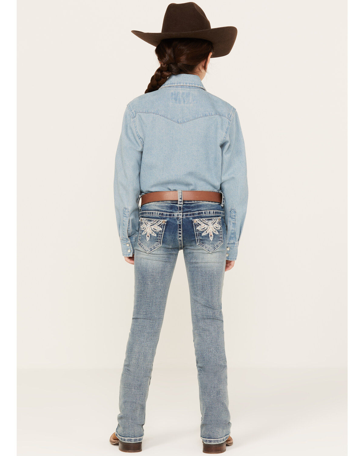 Shyanne Little Girls' Floral Dreamcatcher Bootcut Jeans