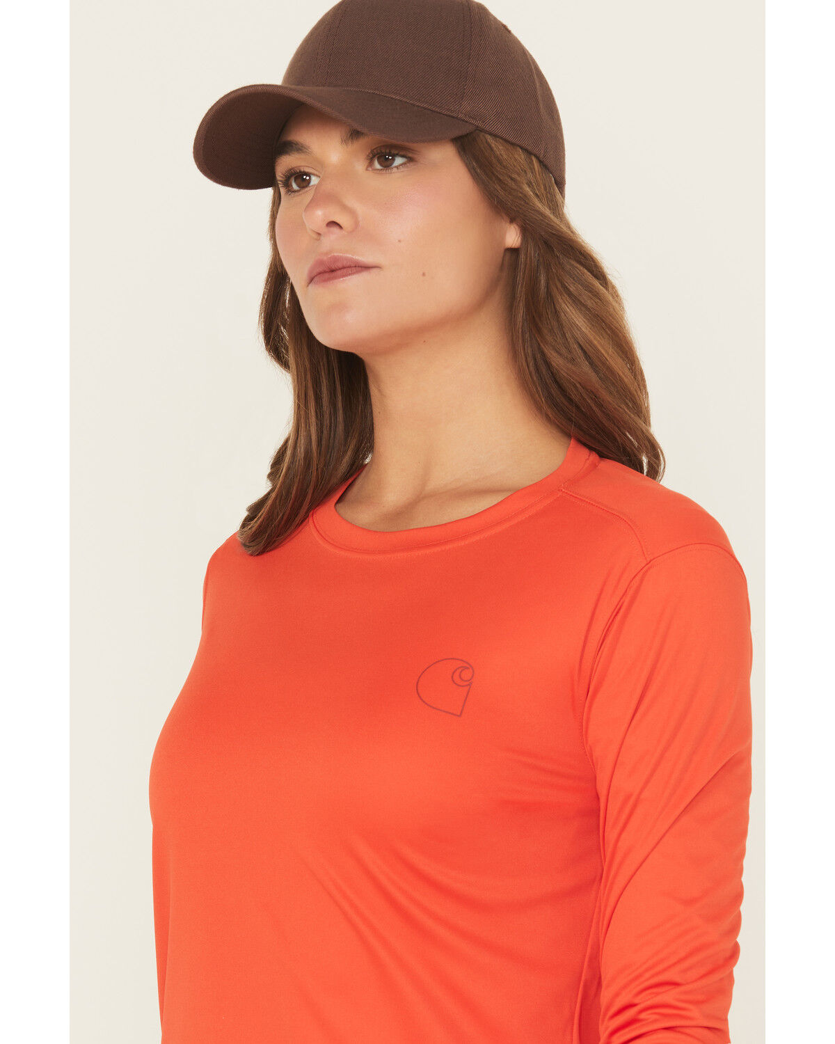 Carhartt Women's Force Sun Defender® Relaxed Fit Lightweight Long Sleeve Graphic Work Tee