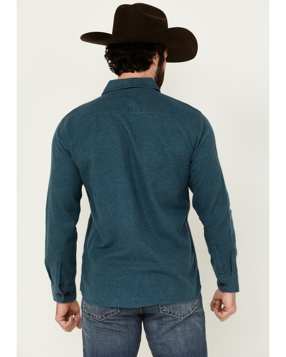 Pendleton Men's Burnside Solid Long Sleeve Button-Down Flannel Shirt