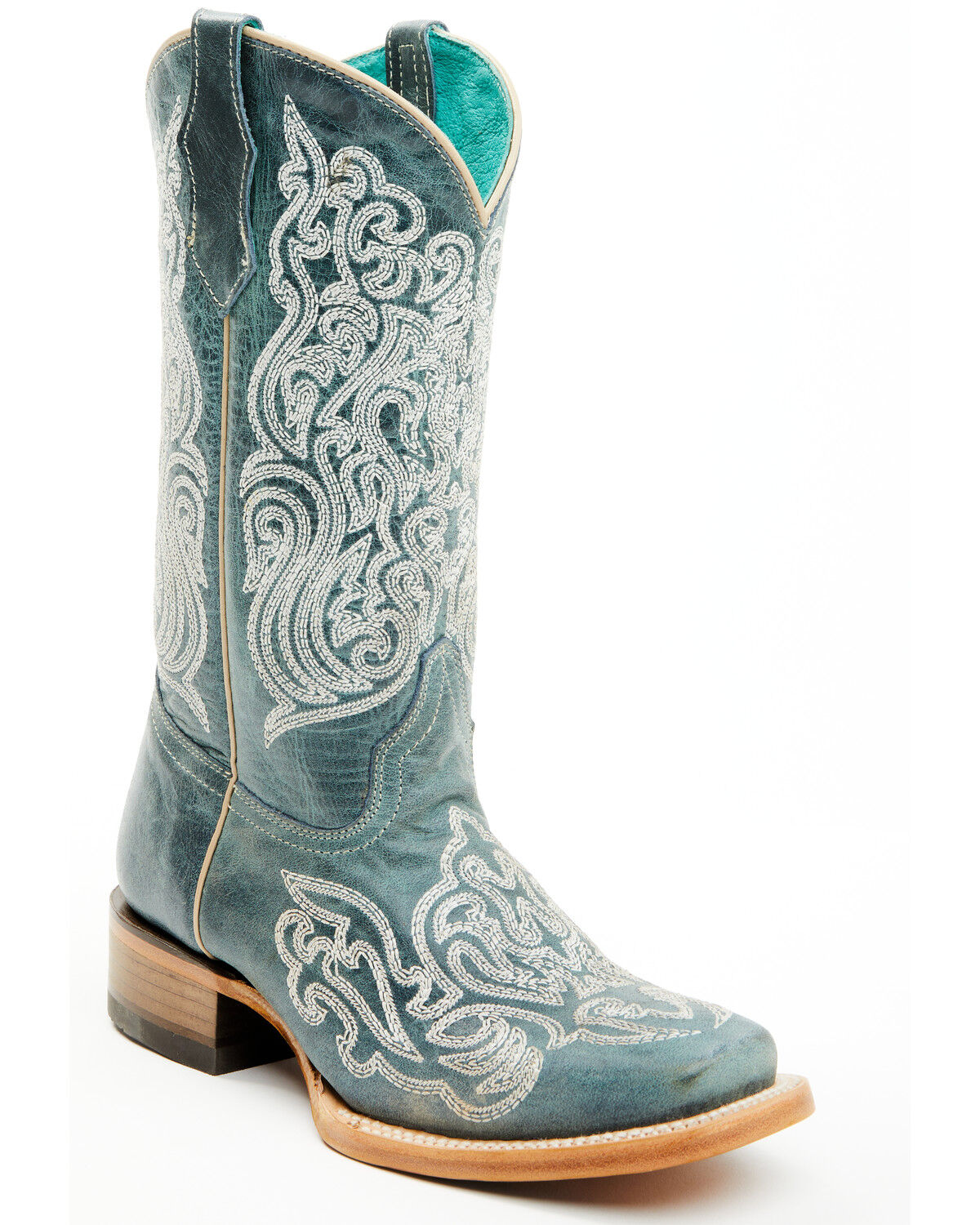 Corral Girls' Luminescent Embroidered Western Boots - Square Toe