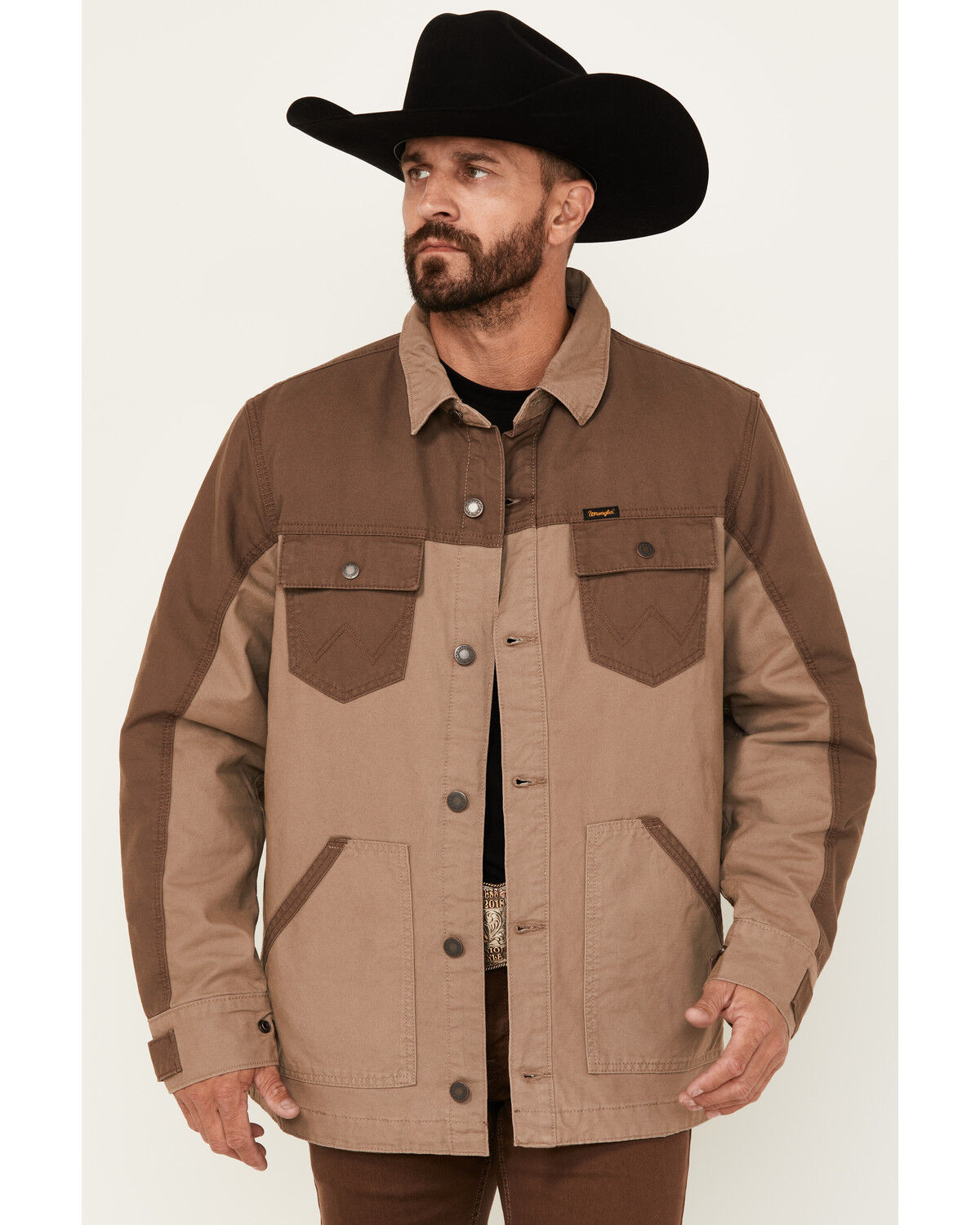 Wrangler Men's Quilted Lined Canvas Jacket