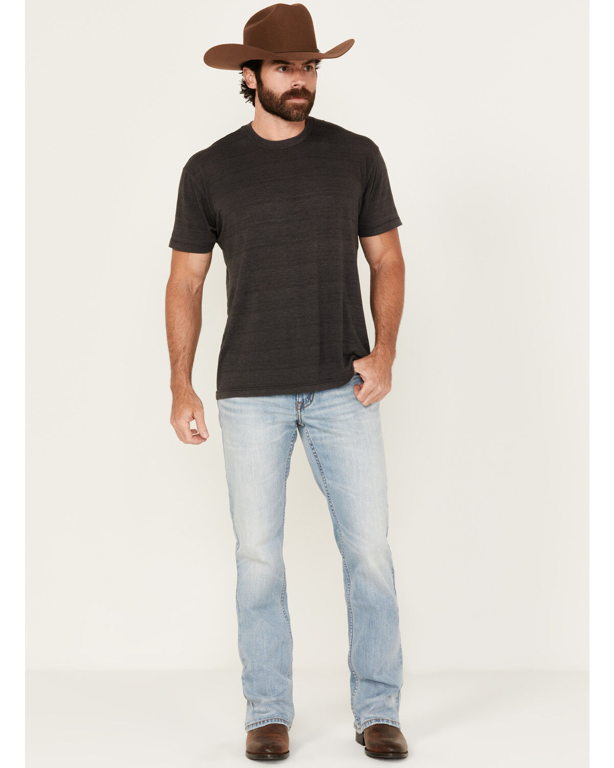 Cody James Men's Cowboy Light Wash Relaxed Bootcut Stretch Denim Jeans