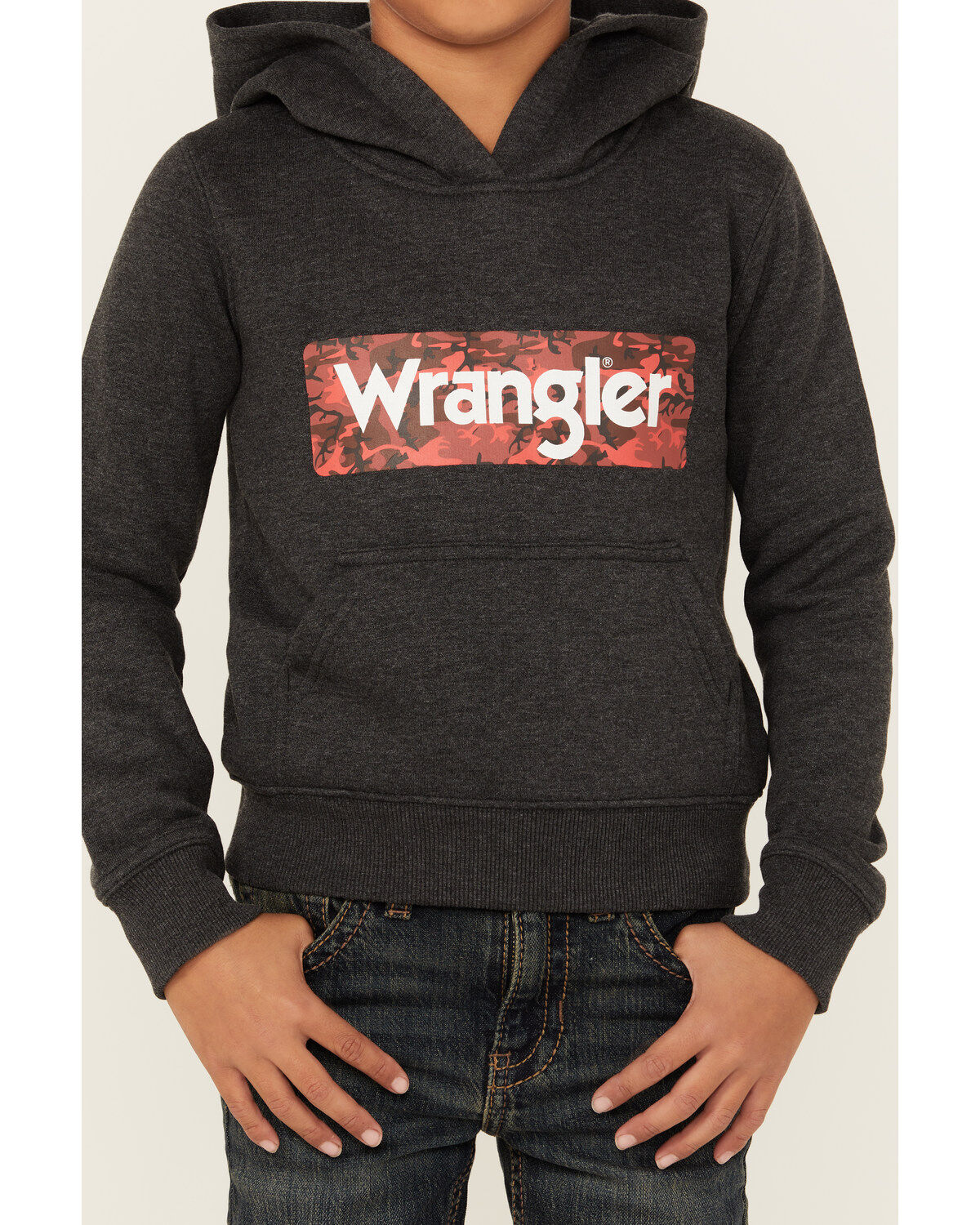 Wrangler Boys' Caviar Logo Hood Sweatshirt
