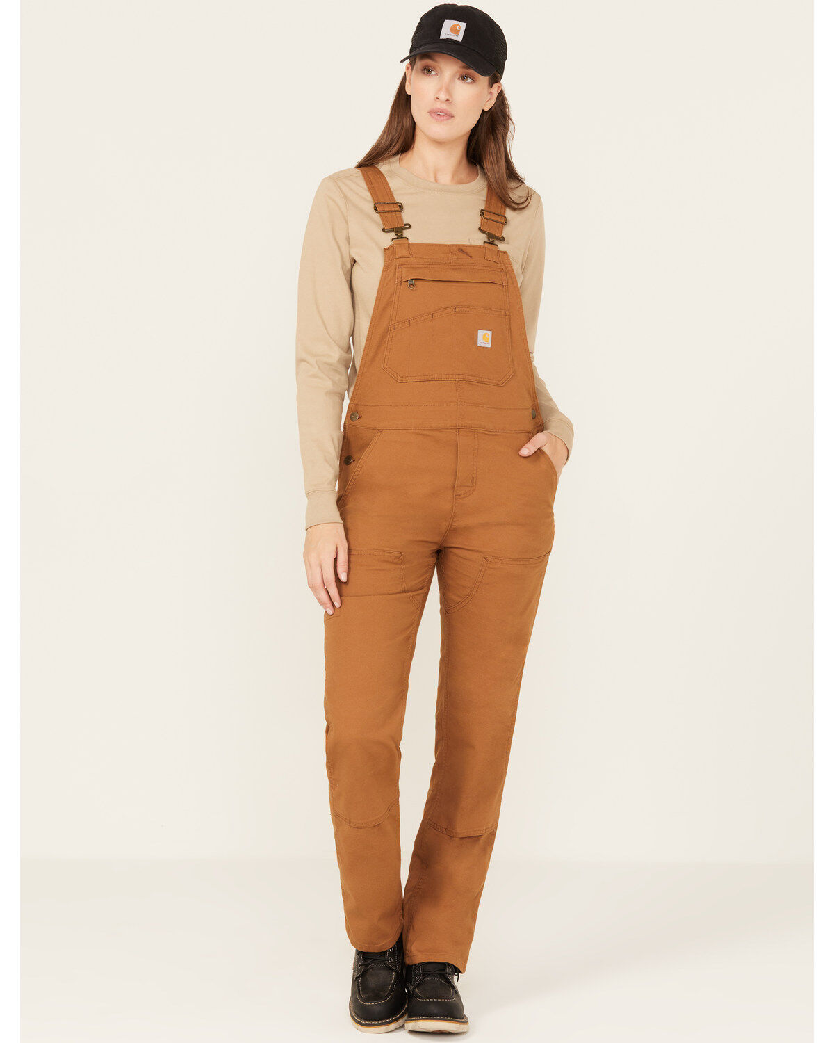 Carhartt Women's Loose Fit Canvas Bib Overalls