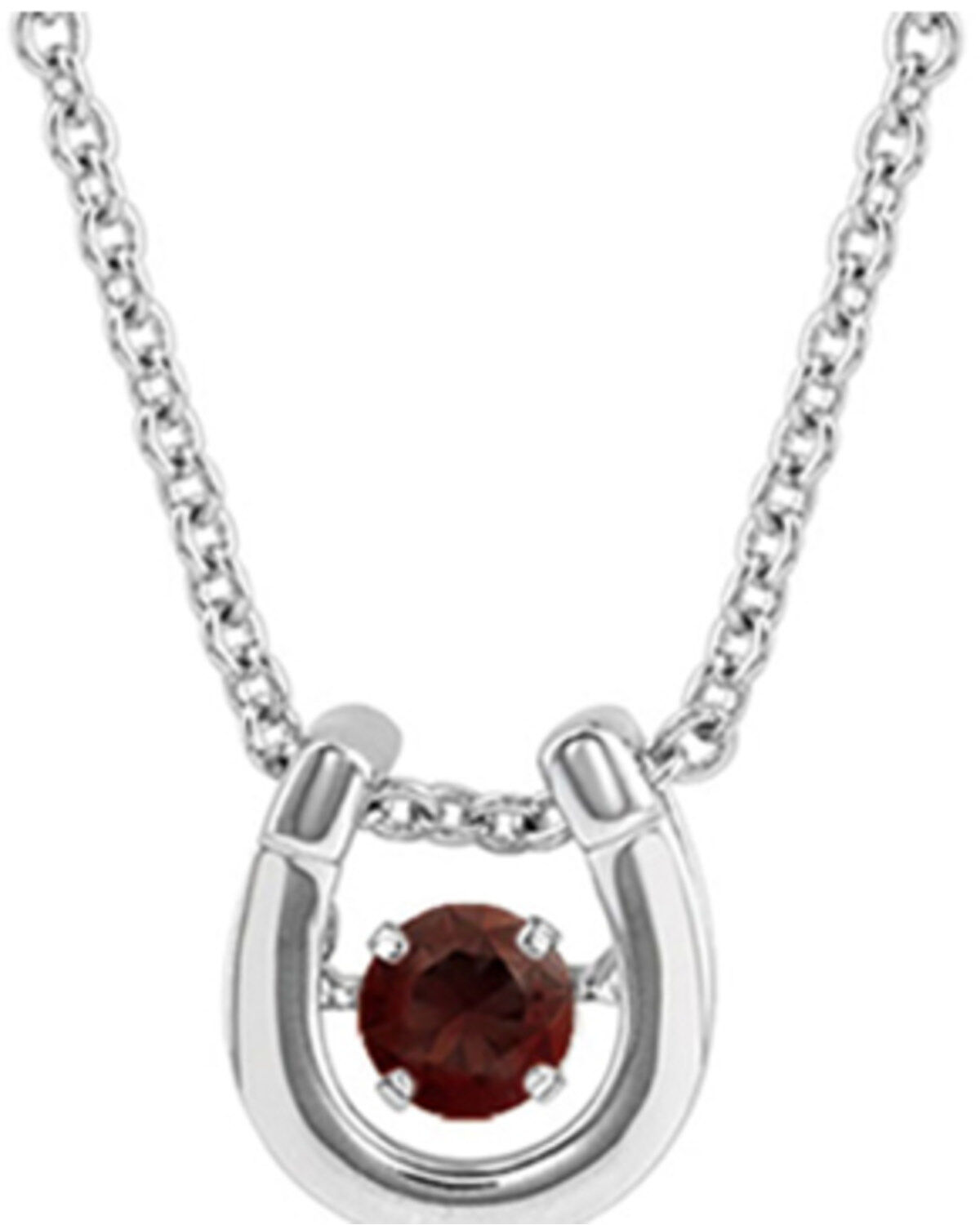 Montana Silversmiths Women's Dancing Birthstone Horseshoe Necklace