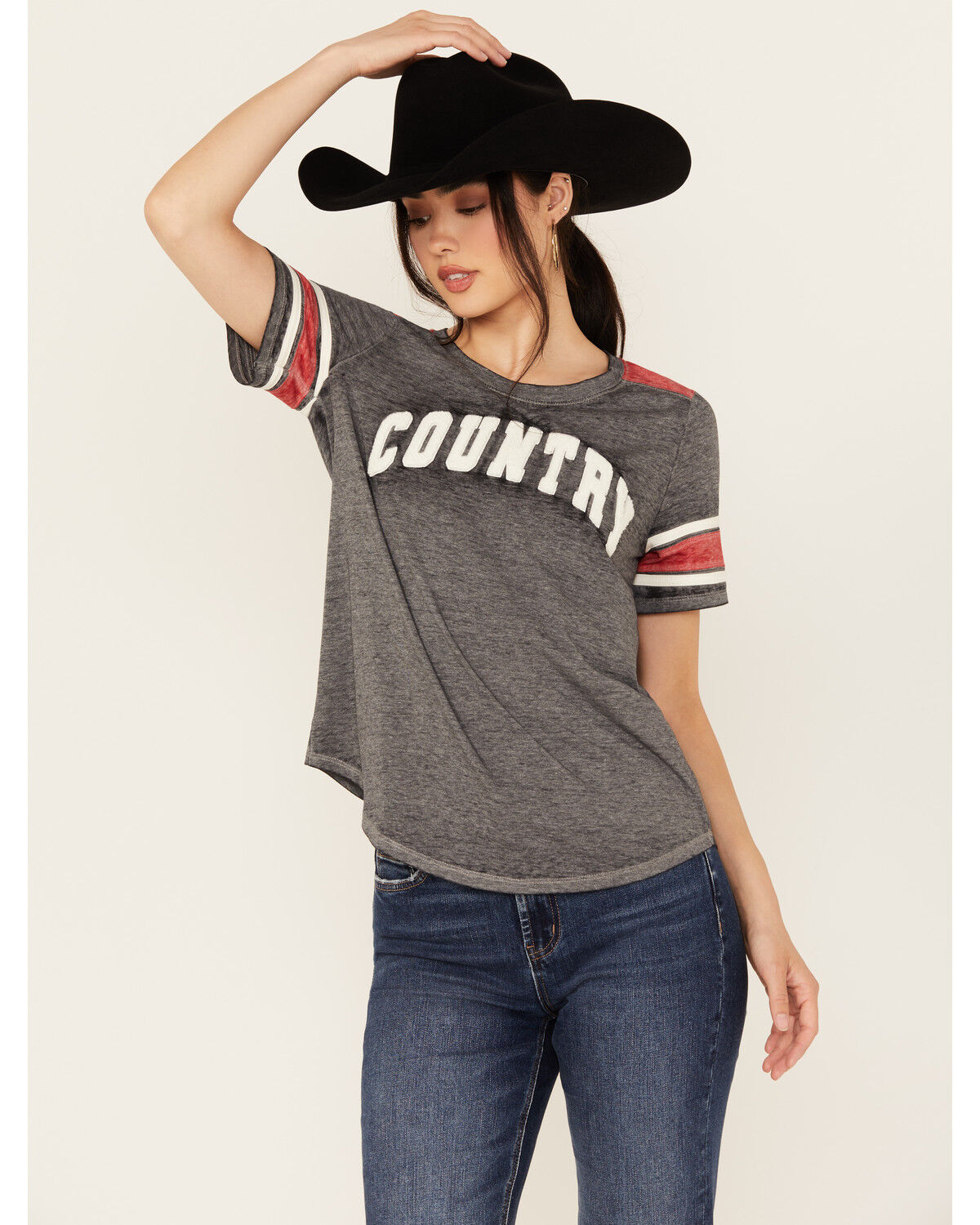 Blended Women's Football Short Sleeve Graphic Tee