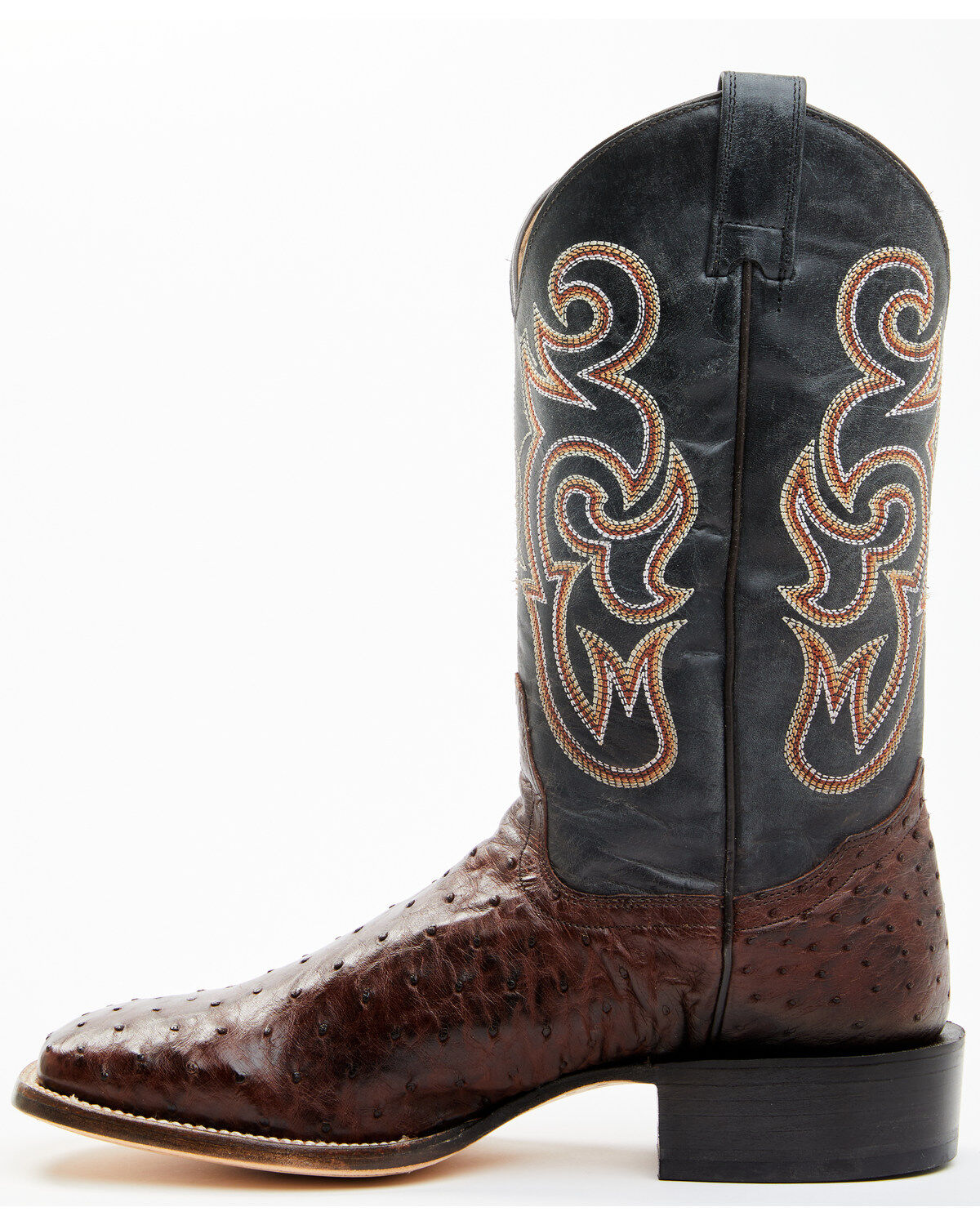 Cody James Men's Exotic Full Quill Ostrich Western Boots - Broad Square Toe