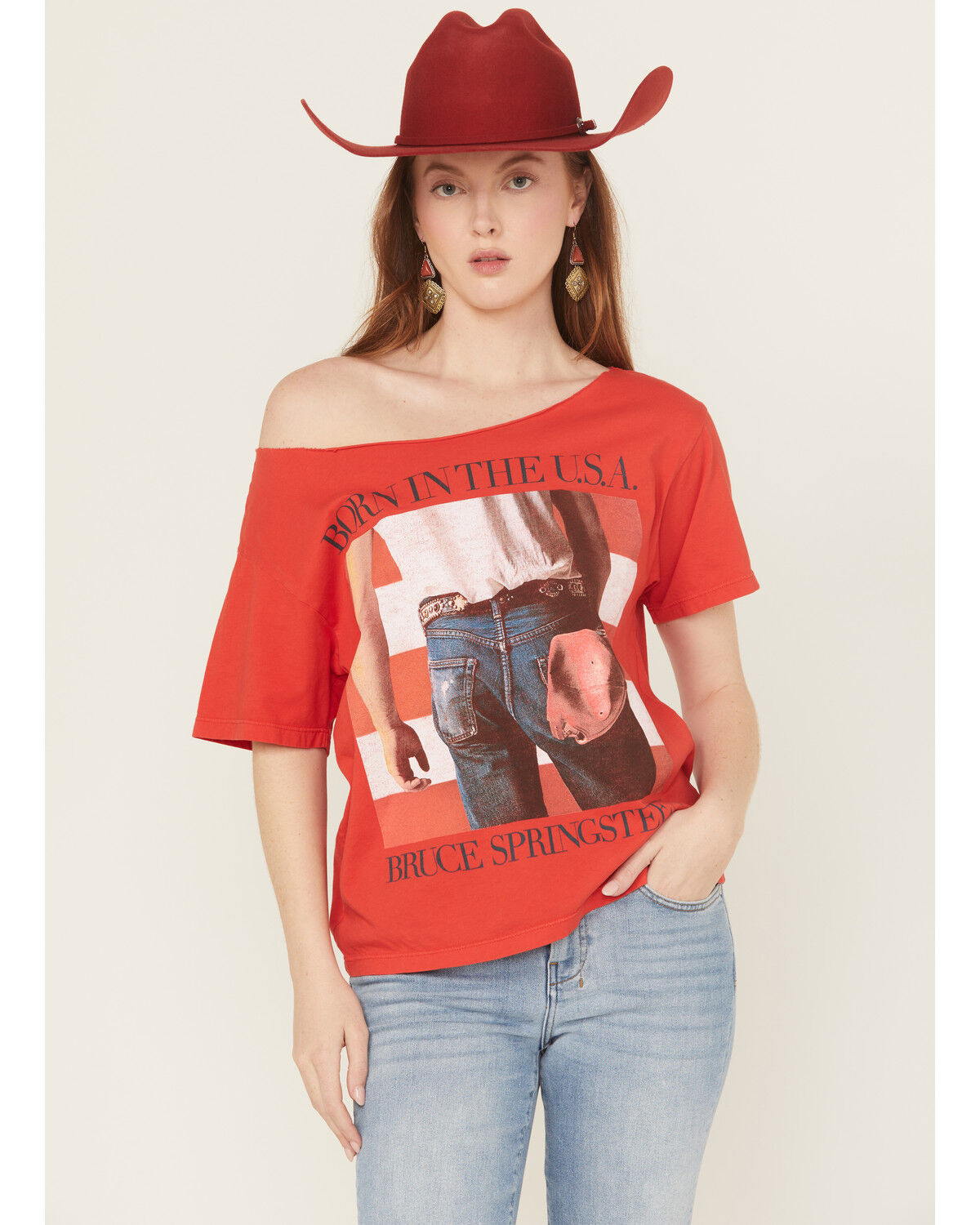 Day Dreamer Women's Bruce Springsteen Born In The USA Short Sleeve Graphic Tee