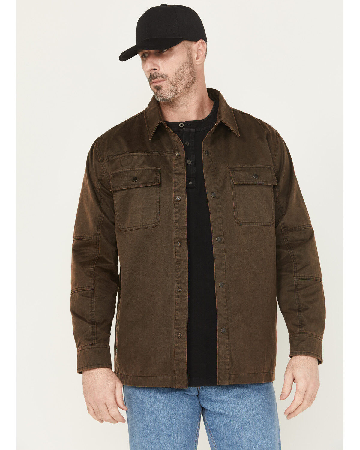 Thorogood Men's Sueded Canvas Snap Shirt Jacket