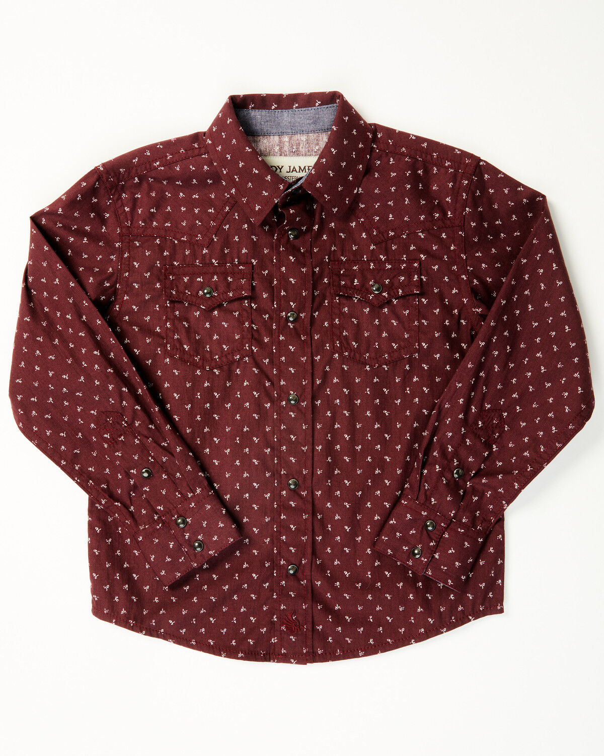Cody James Toddler Boys' Williams Geo Print Long Sleeve Snap Western Shirt