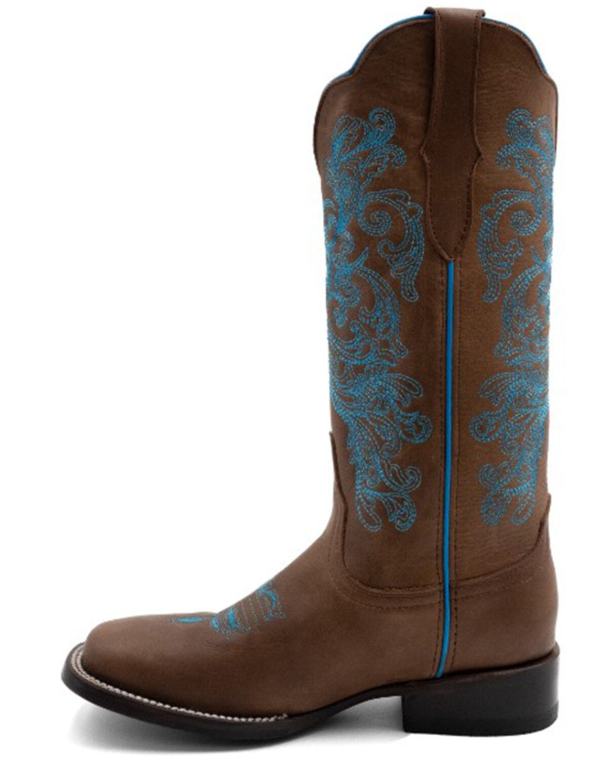 Ferrini Women's Ella Cross Western Boots - Broad Square Toe