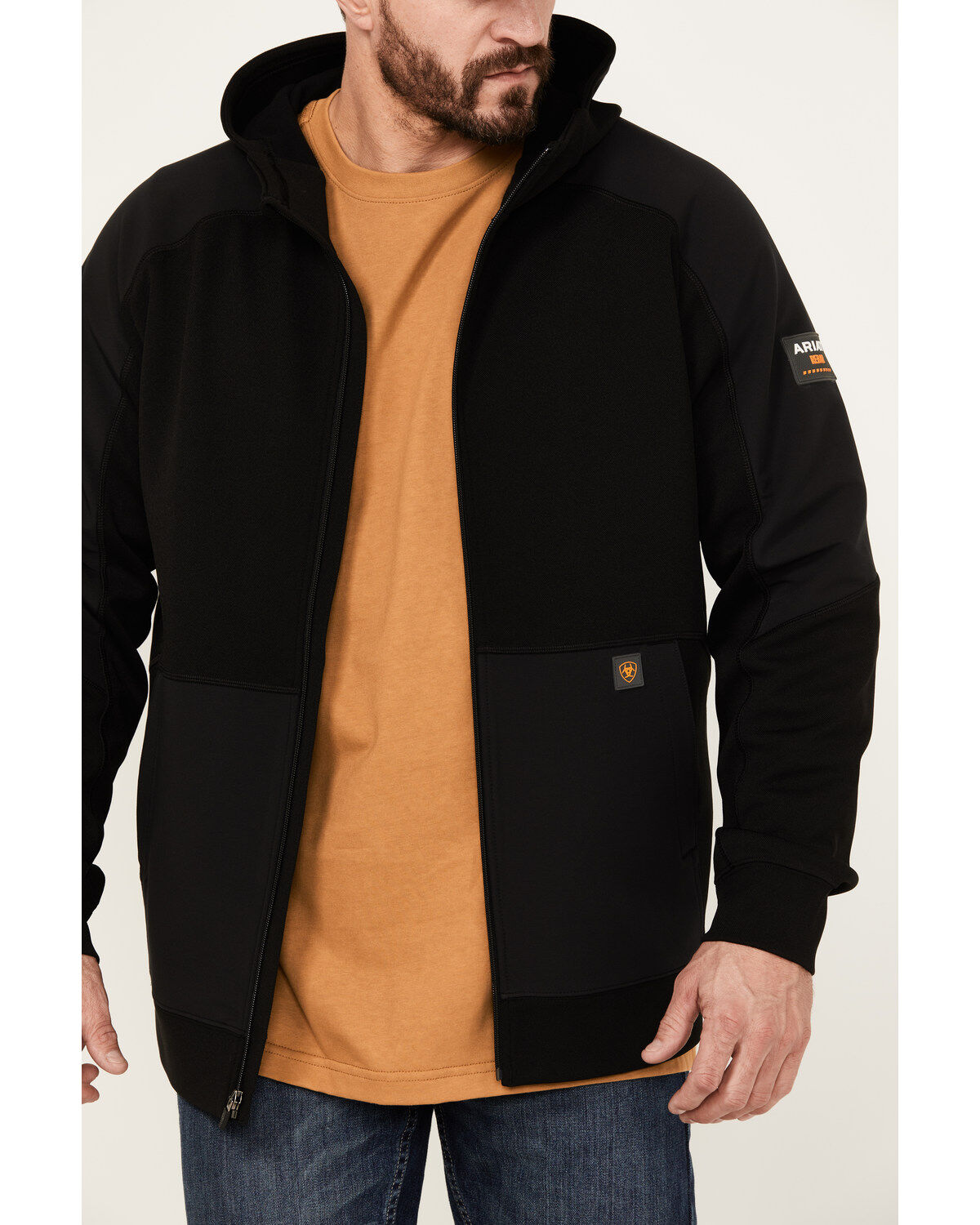 Ariat Men's Rebar WorkTek Reinforced Full Zip Hooded Jacket