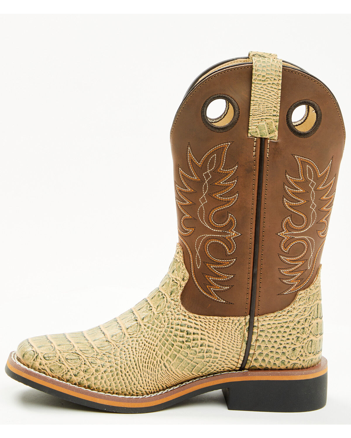 Cody James Little Boys' Gator Print Western Boots - Broad Square Toe