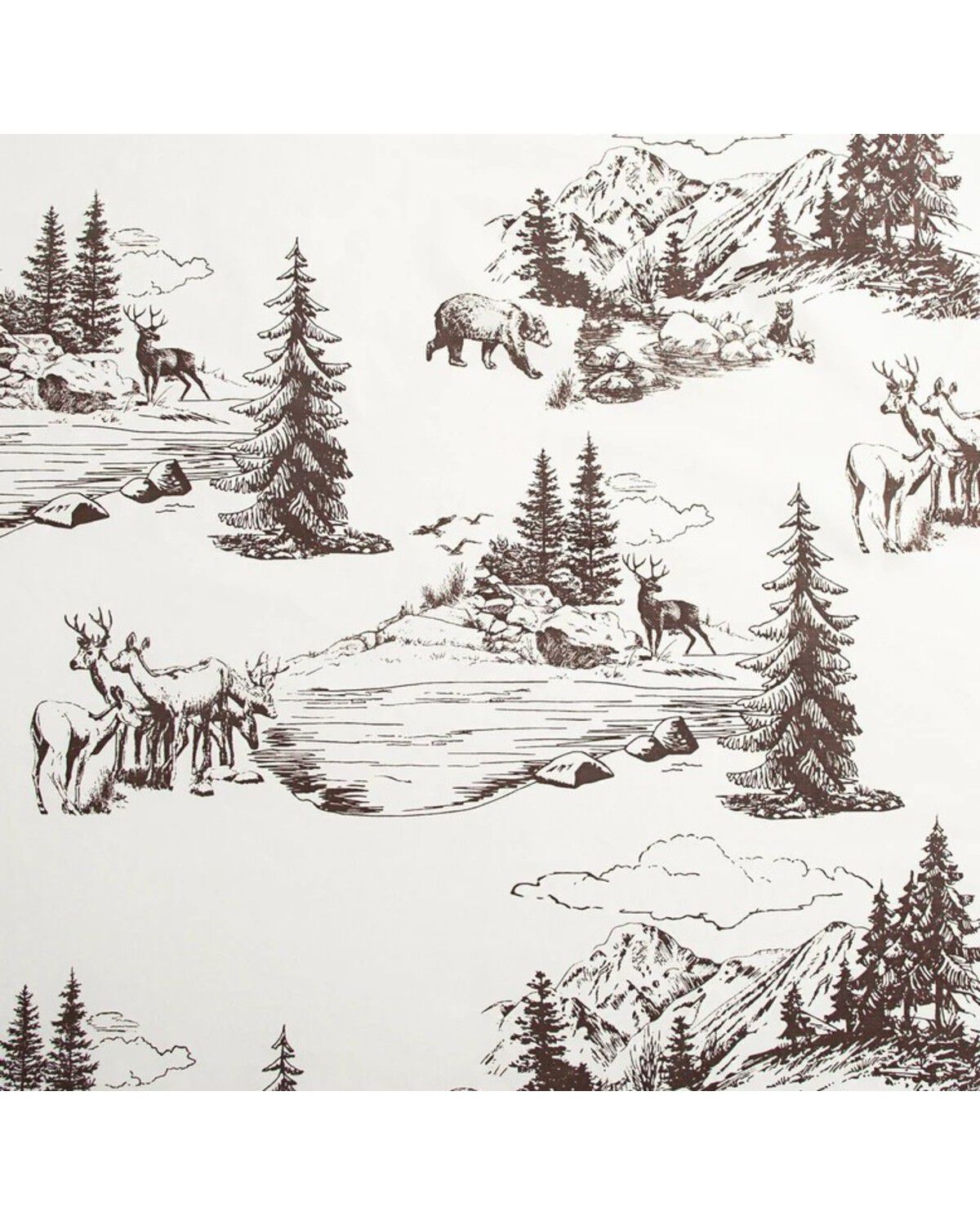 HiEnd Accents 200TC Cotton White Pine 4 Piece Sheet Set - Full Size