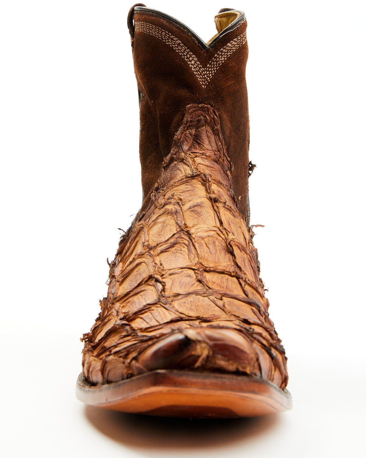 Corral Men's Exotic Pirarucu Western Ankle Boots - Snip Toe