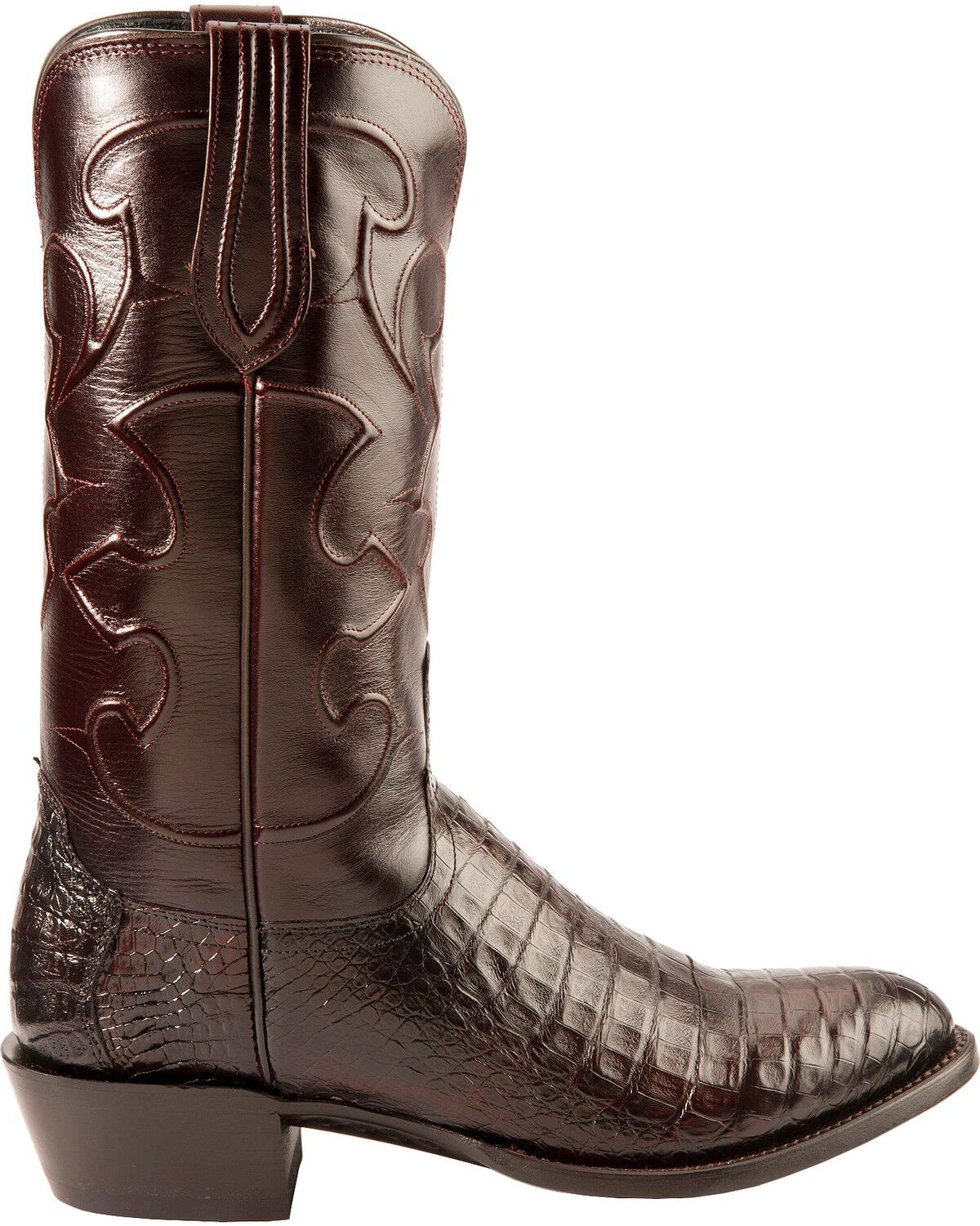 Lucchese Men's Charles Crocodile Belly Cowboy Boots - Round Toe