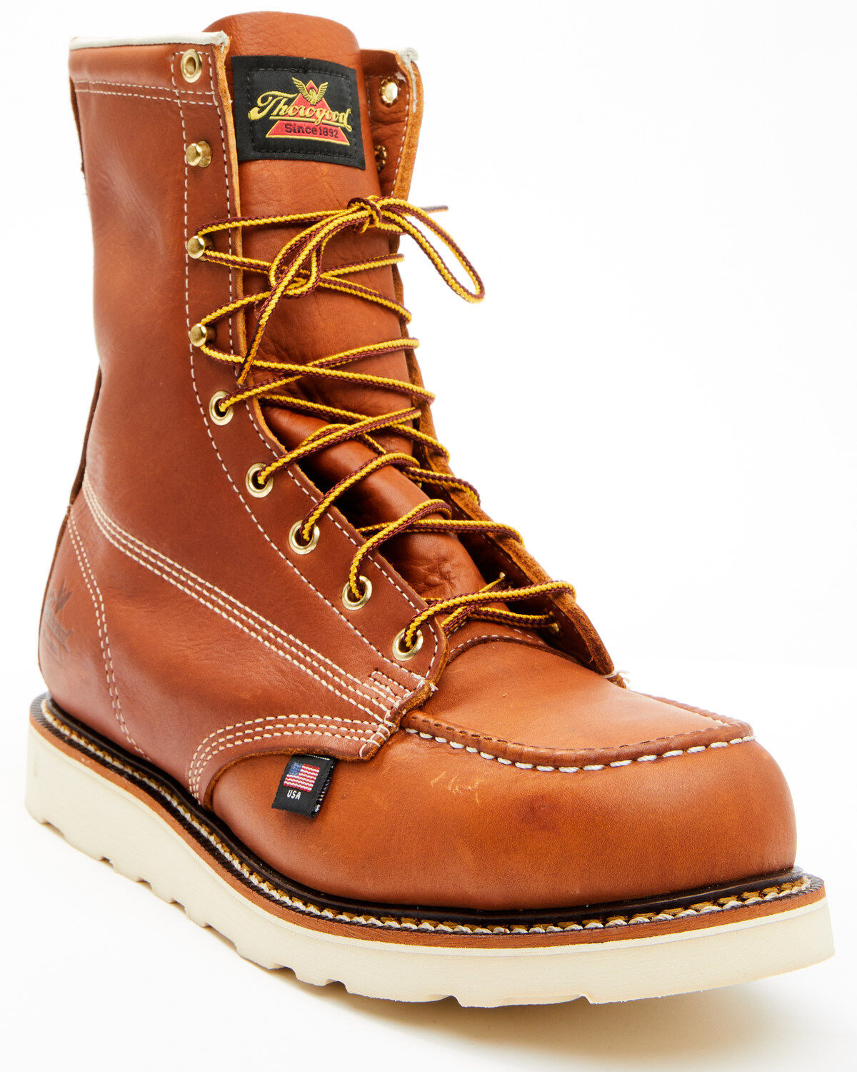 Thorogood Men's American Heritage 8" USA Wedge Work Boots - Steel Toe