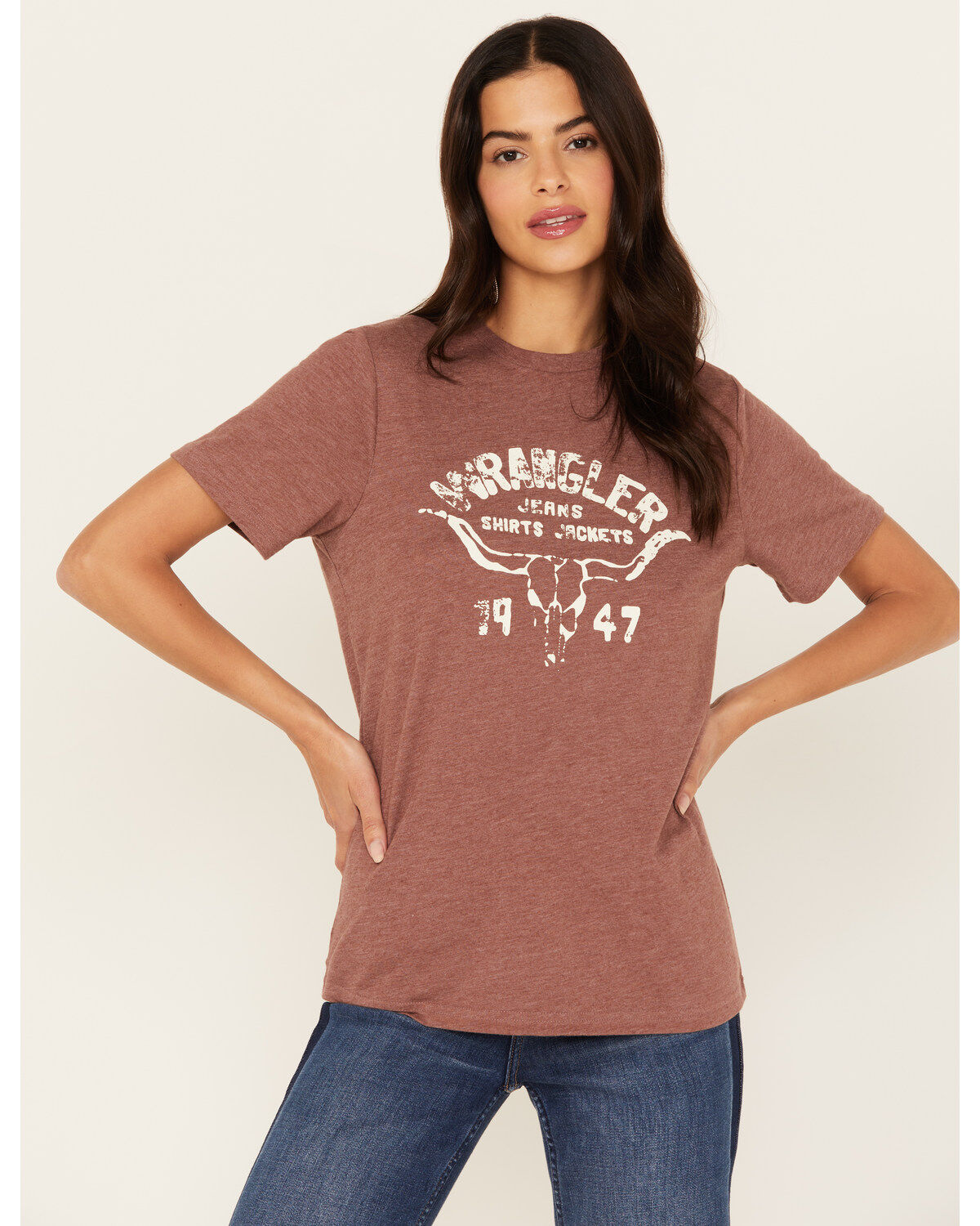 Wrangler Women's Longhorn Short Sleeve Graphic Tee