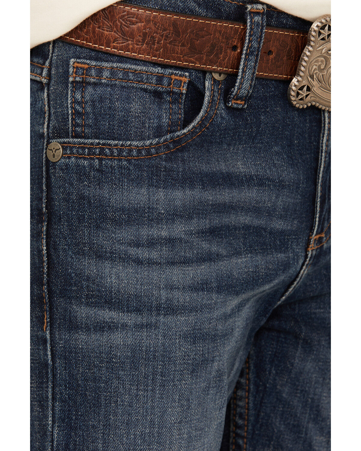 Wrangler 20X Boys' Barksdale Dark Wash Vintage Bootcut Stretch Denim Jeans