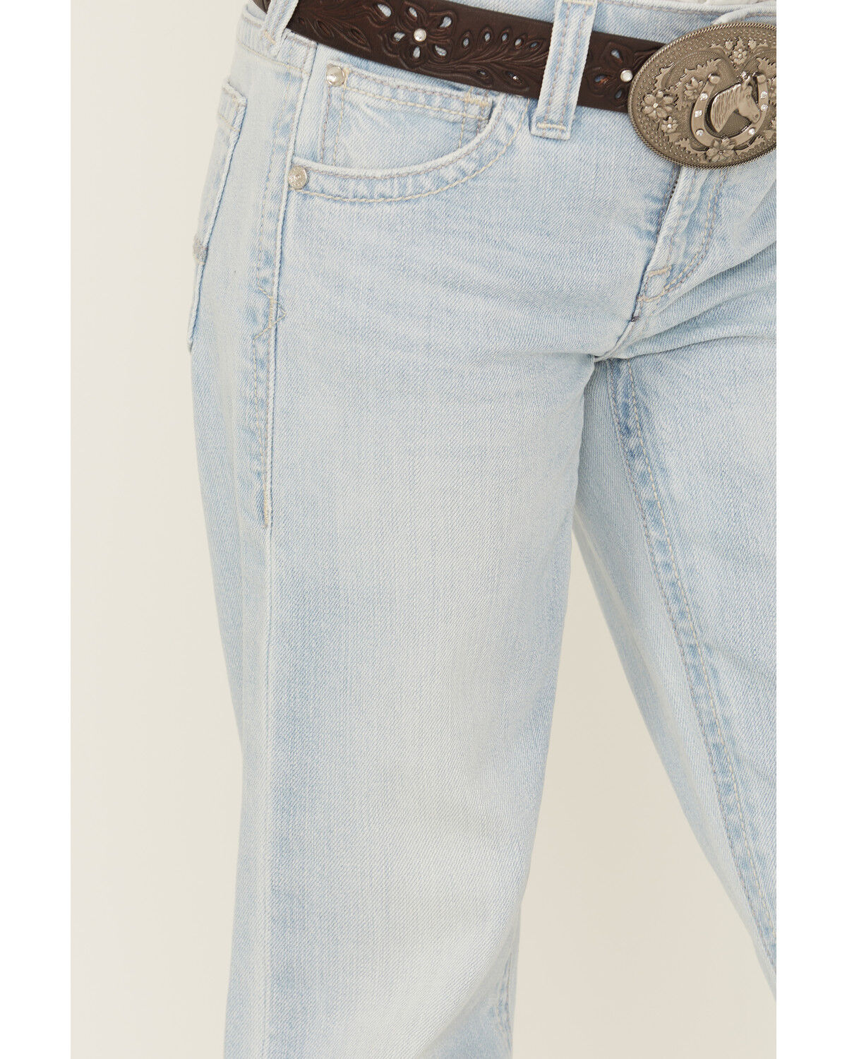 Ariat Girls' R.E.A.L. Light Wash Trouser Stretch Denim Jeans