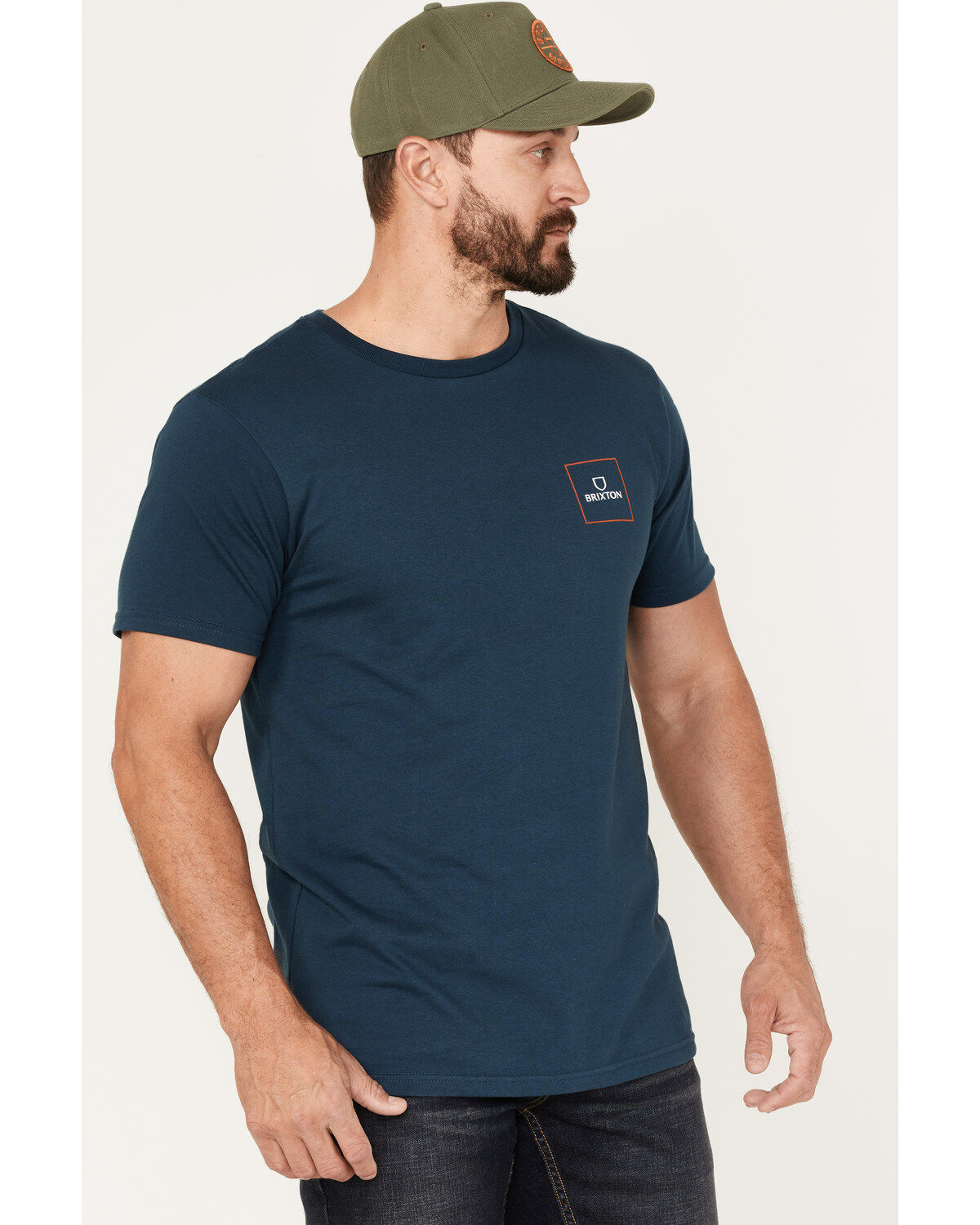 Brixton Men's Alpha Square Logo Graphic T-Shirt