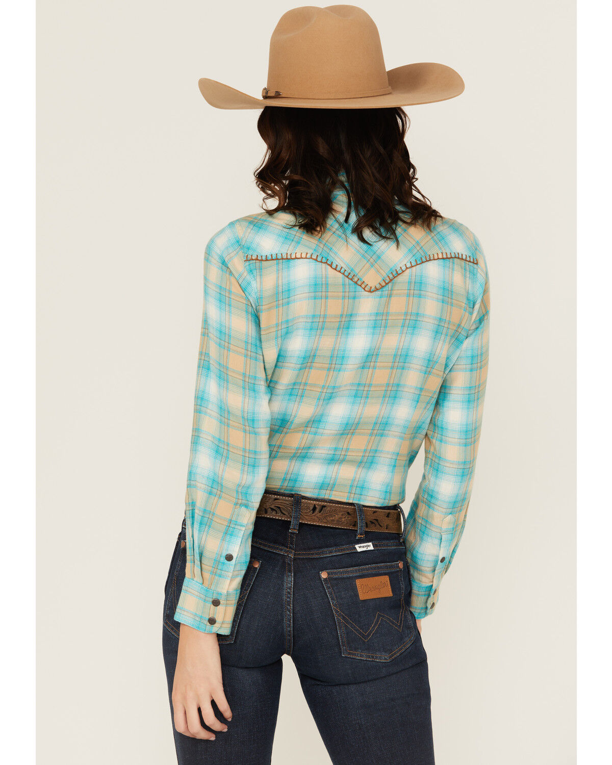 Ariat Women's Plaid Print Long Sleeve Snap Western Shirt