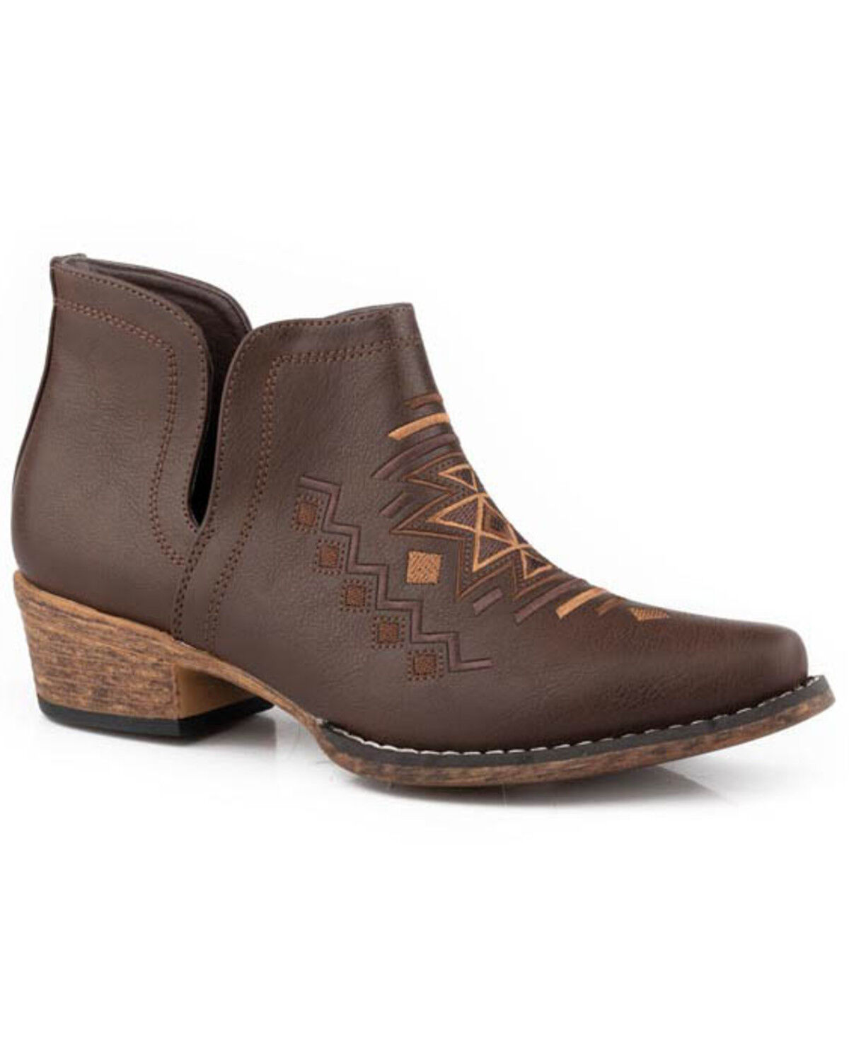 Roper Women's Ava Southwestern Western Booties - Snip Toe