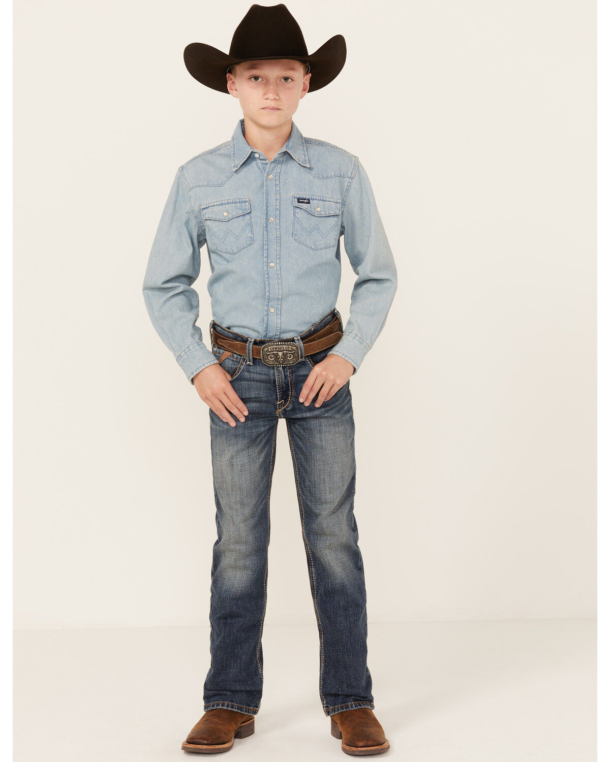 Ariat Boys' B4 Relaxed Bootcut Stretch Denim Jeans