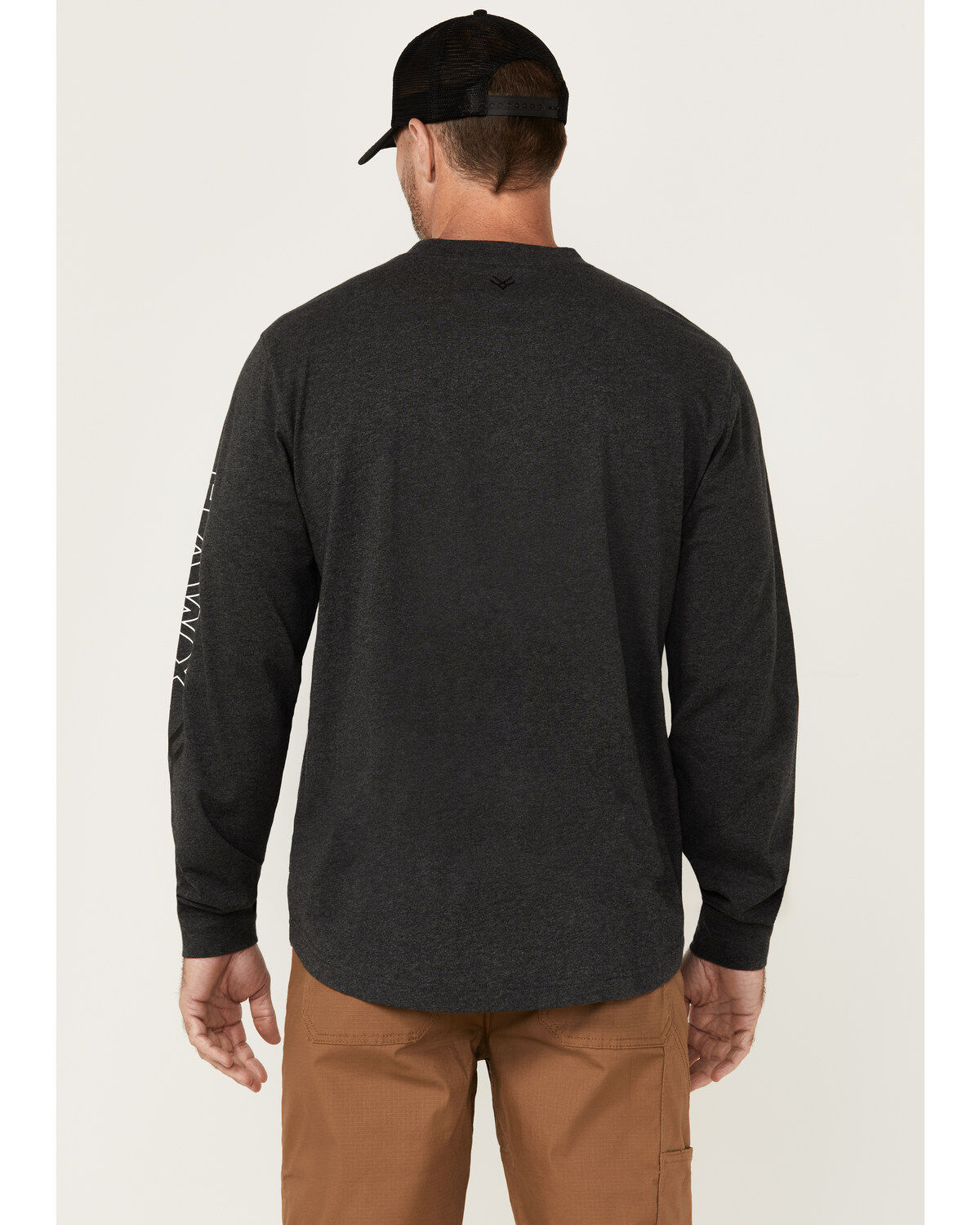 Hawx Men's Logo Long Sleeve Graphic Work T-Shirt