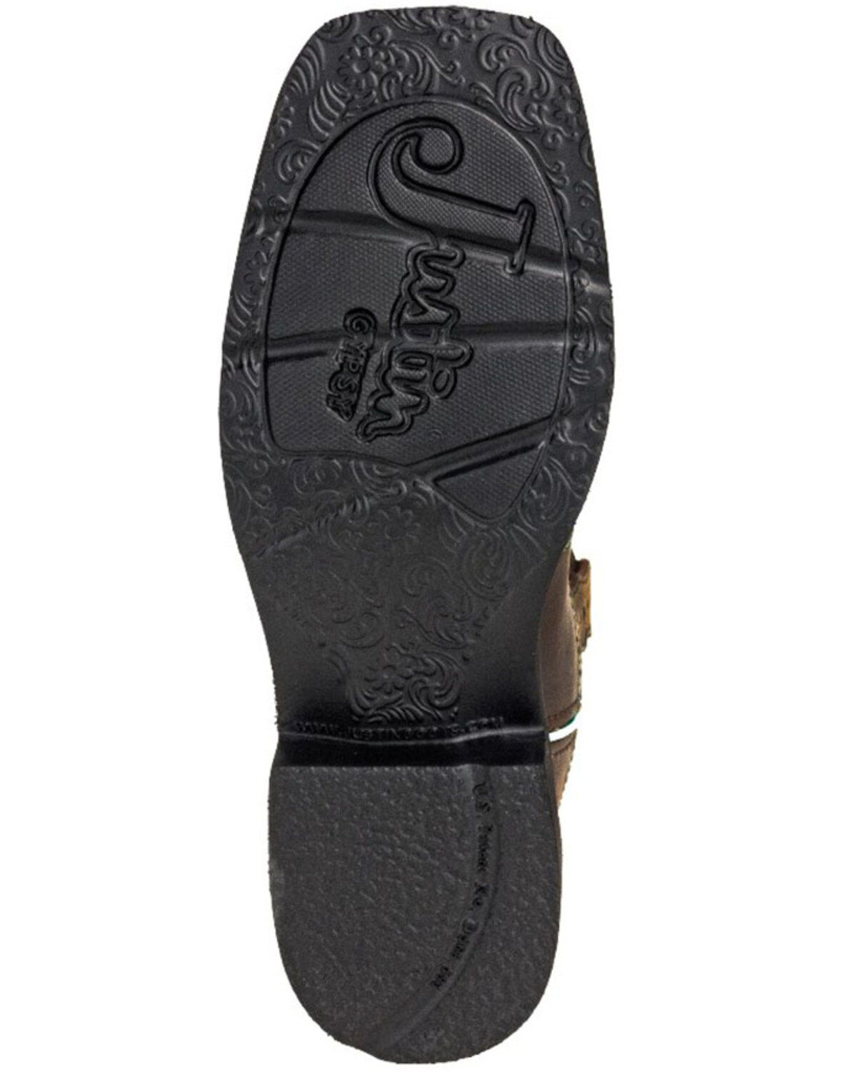 Justin Women's Mandra Chocolate Western Boots - Broad Square Toe