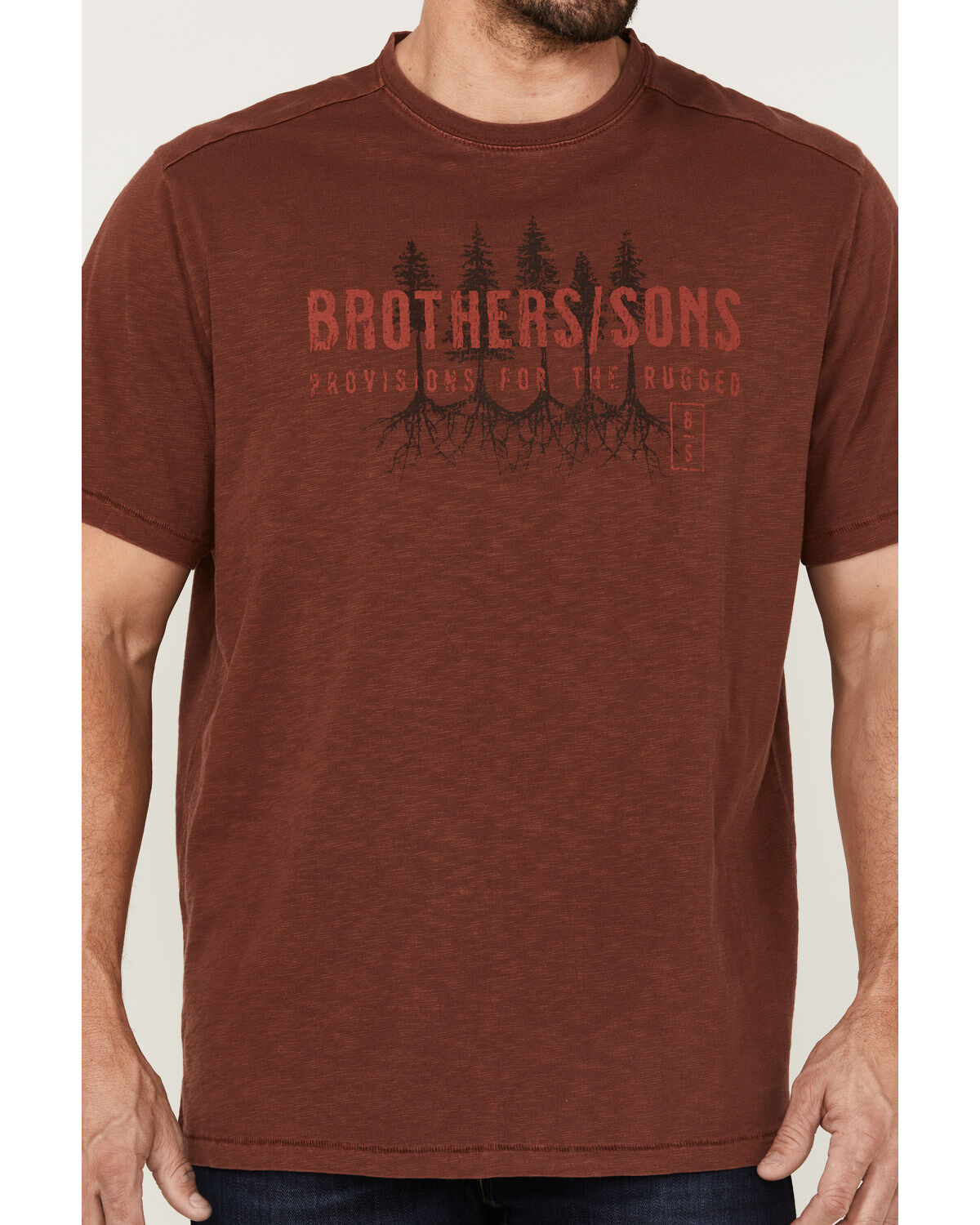 Brothers and Sons Men's Badlands Treeline Graphic T-Shirt