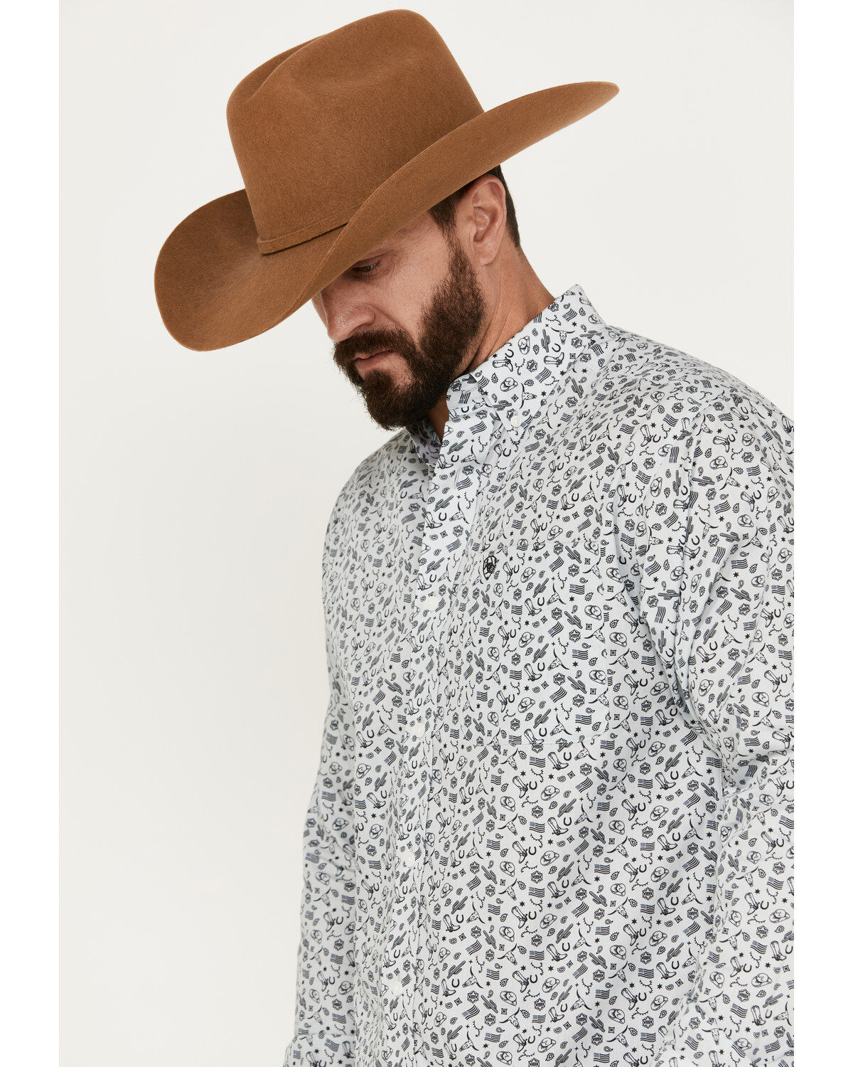 Ariat Men's Fortune Classic Fit Button Down Long Sleeve Western Shirt