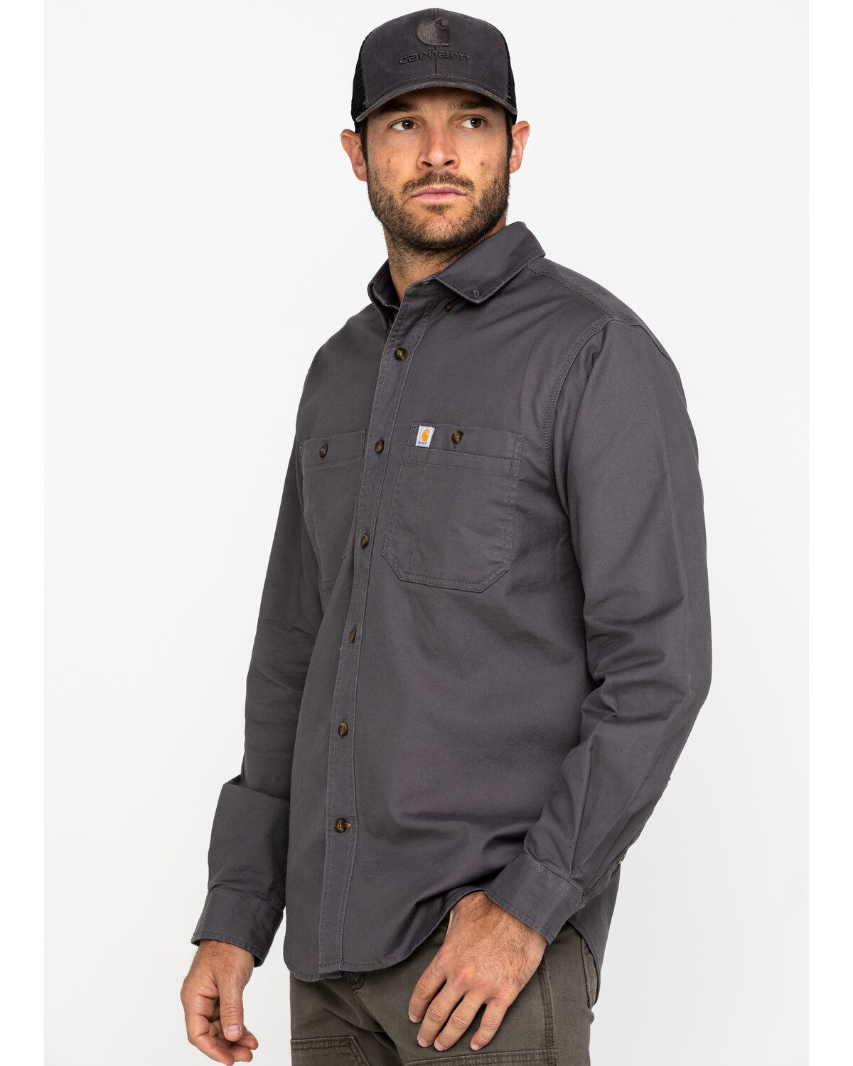 Carhartt Men's Rugged Flex Rigby Long Sleeve Work Shirt