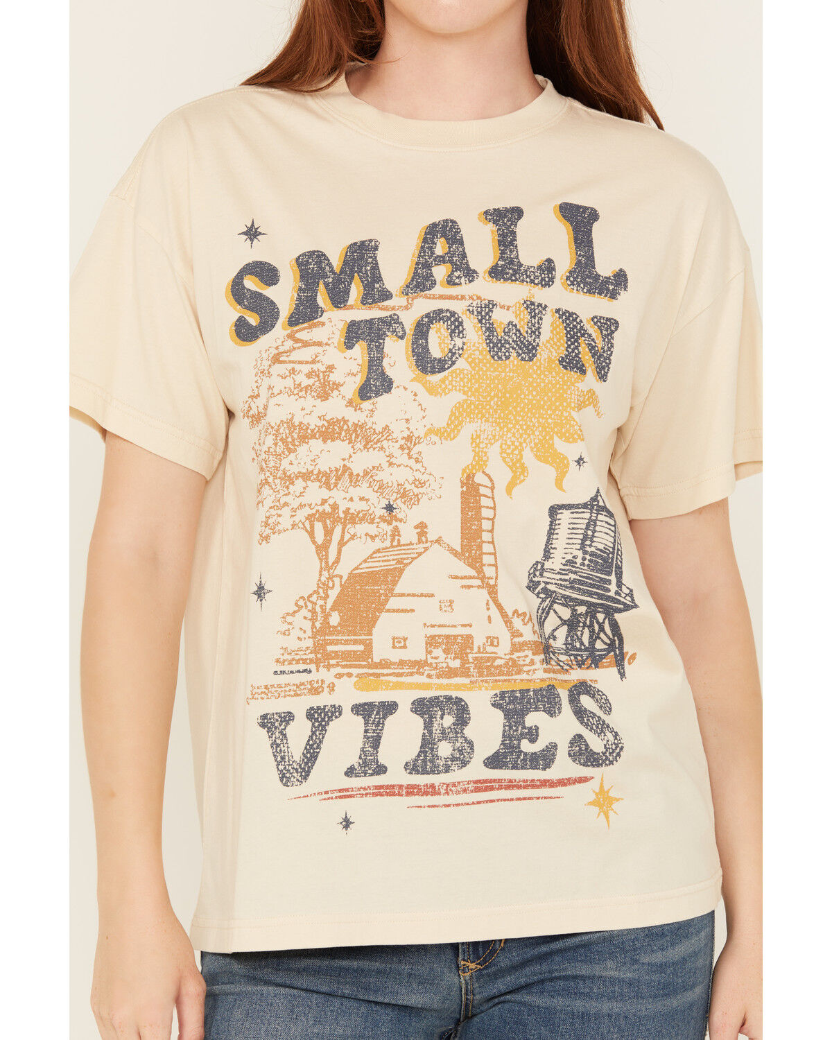 Cleo + Wolf Women's Oversized Short Sleeve Graphic Tee