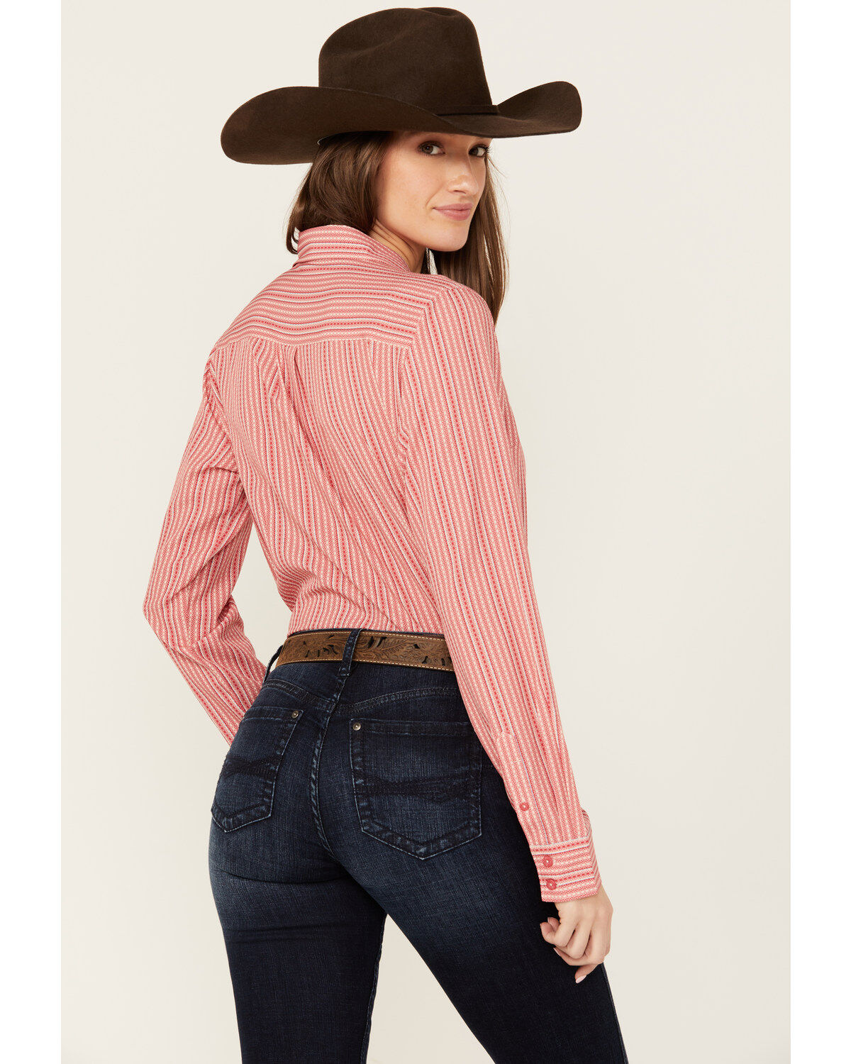 Cinch Women's ARENAFLEX™ Striped Long Sleeve Button-Down Western Core Shirt