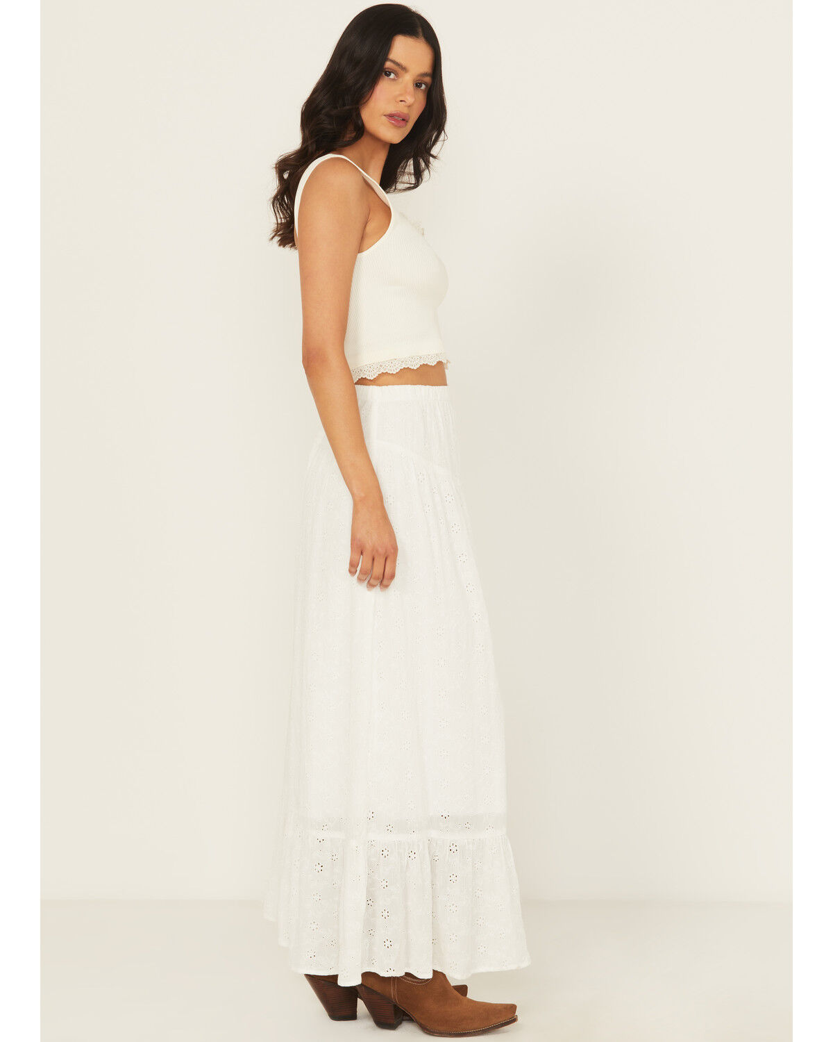 Shyanne Women's Eyelet Maxi Skirt