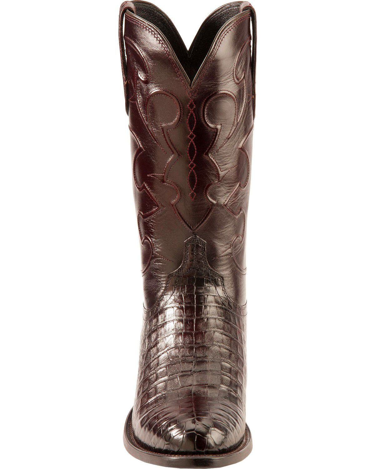 Lucchese Men's Charles Crocodile Belly Cowboy Boots - Round Toe