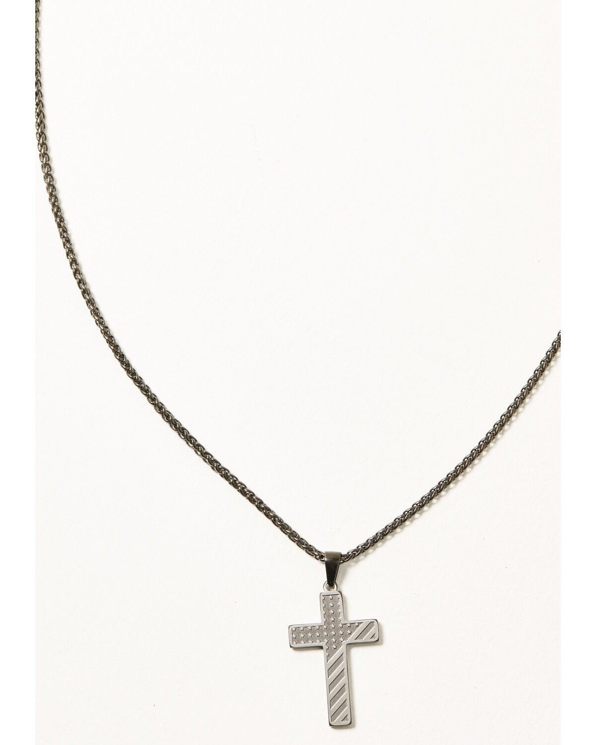 Cody James Men's Flag Cross Necklace